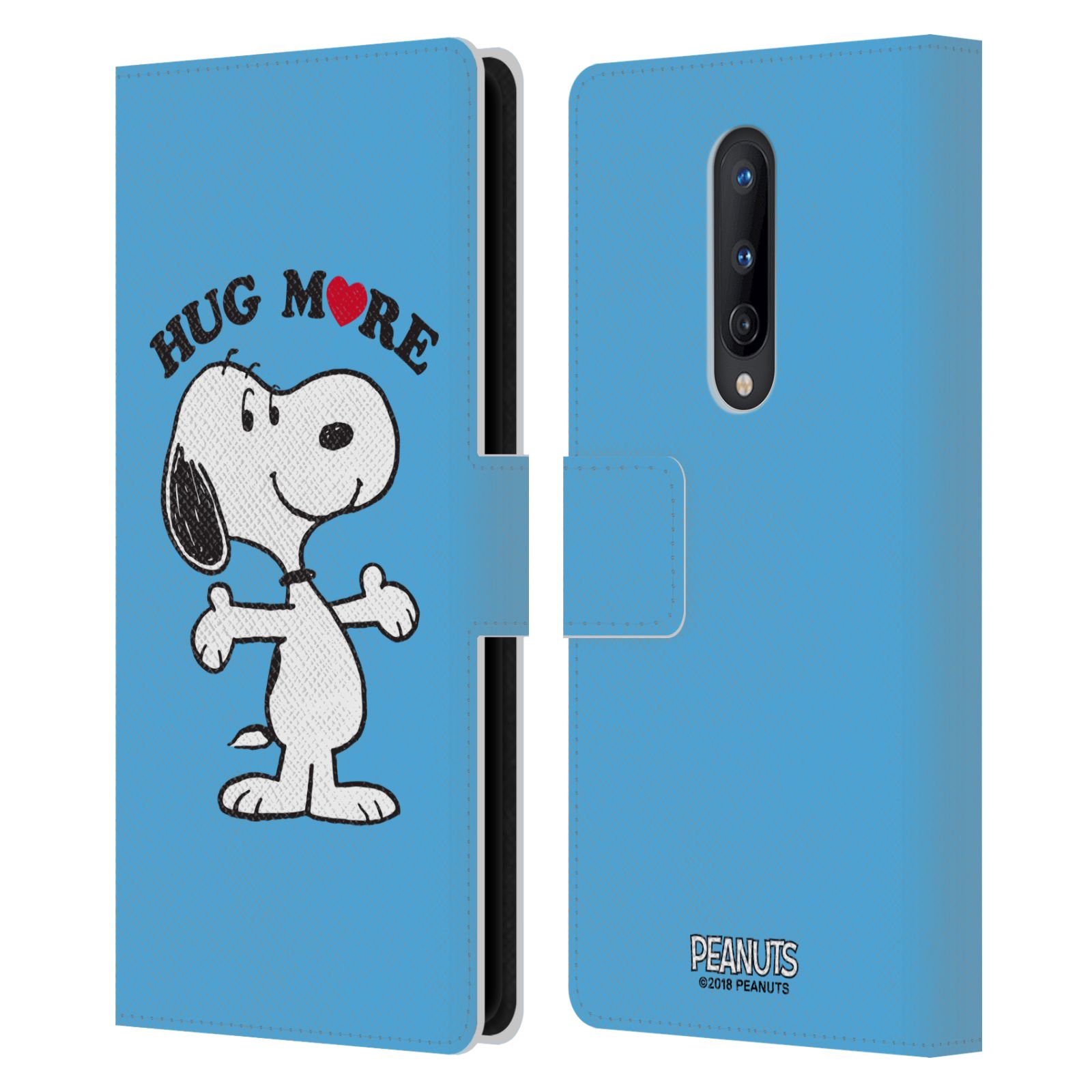 OFFICIAL PEANUTS SNOOPY HUG LEATHER BOOK WALLET CASE FOR BLACKBERRY ONEPLUS - Picture 9 of 10