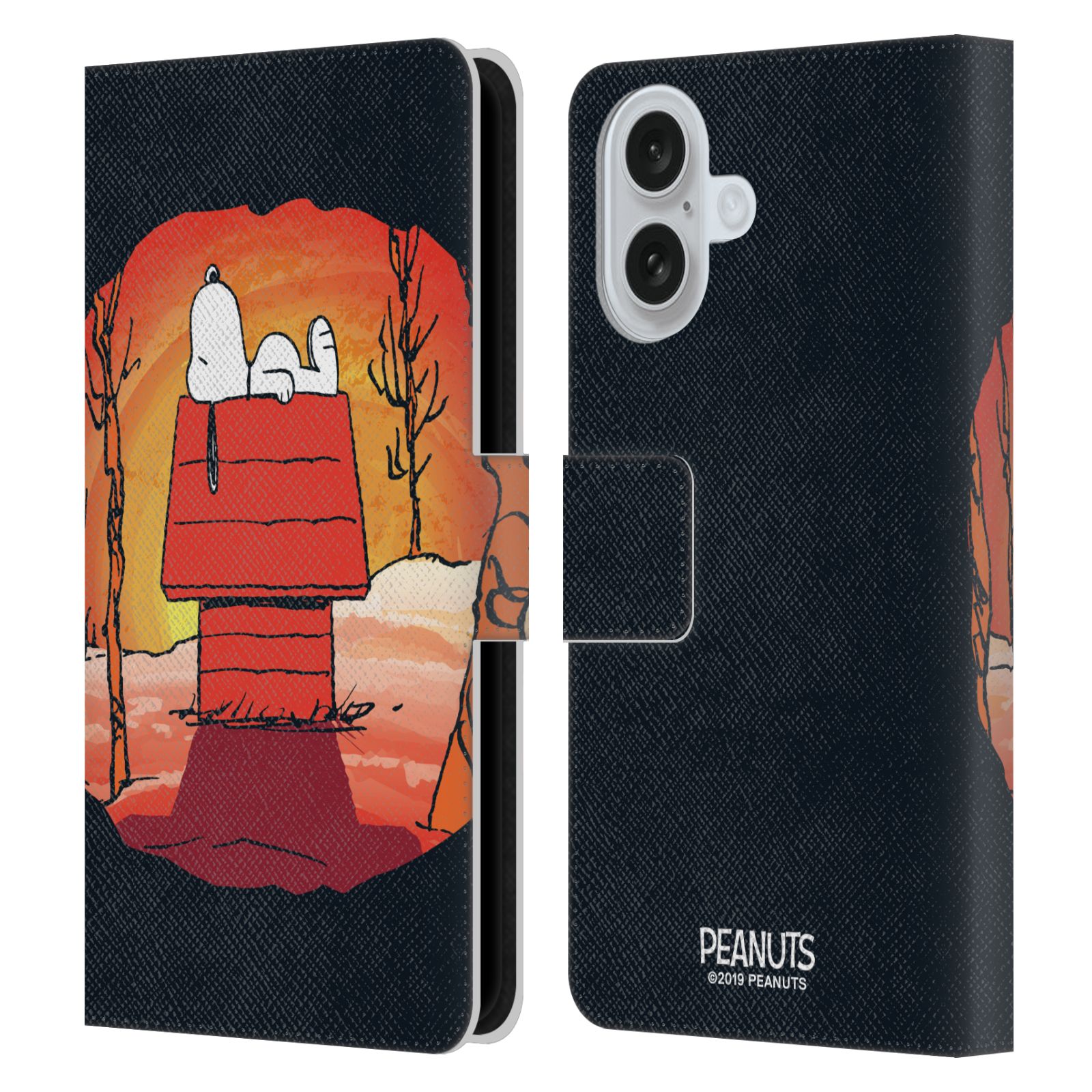 Snoopy Leather Wallet Case for iPhone 16