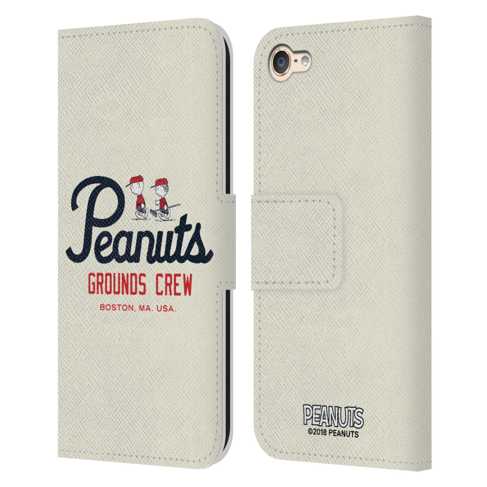 OFFICIAL PEANUTS VARSITY SPORTS LEATHER BOOK CASE FOR APPLE iPOD TOUCH MP3 - Picture 7 of 13