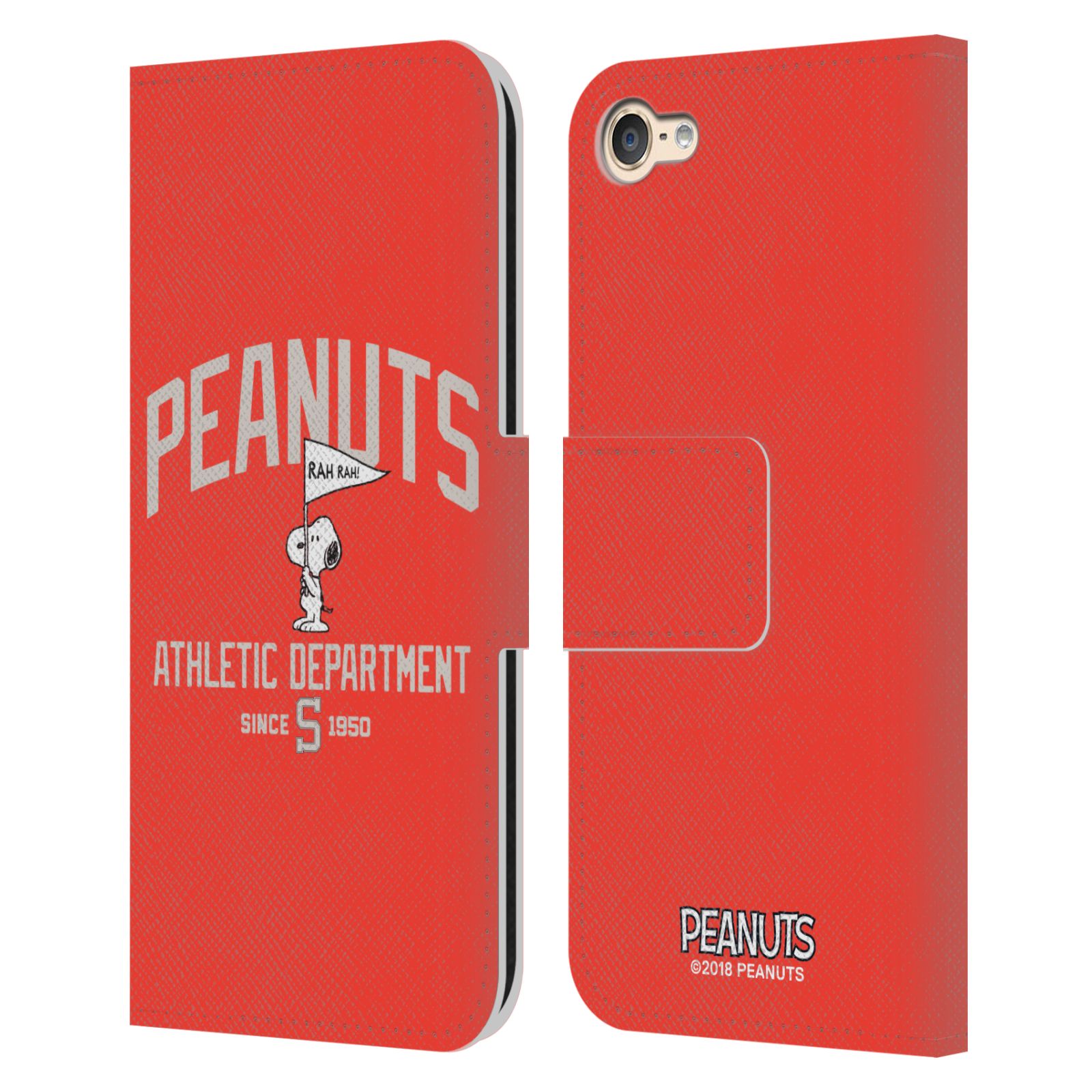 OFFICIAL PEANUTS VARSITY SPORTS LEATHER BOOK CASE FOR APPLE iPOD TOUCH MP3 - Picture 10 of 13