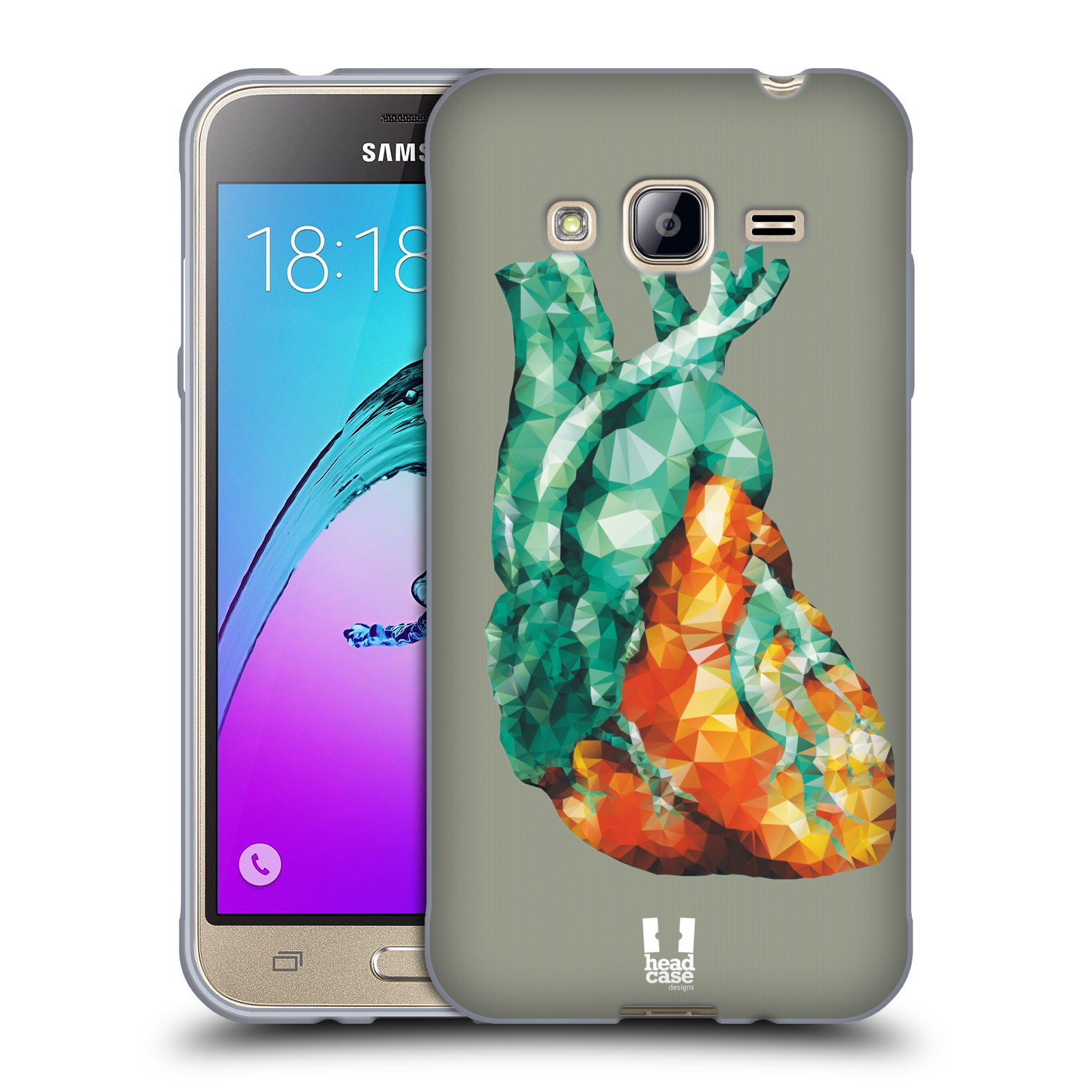 HEAD CASE DESIGNS POLYGONAL ANATOMY SOFT GEL CASE FOR SAMSUNG PHONES 3 - Picture 8 of 10
