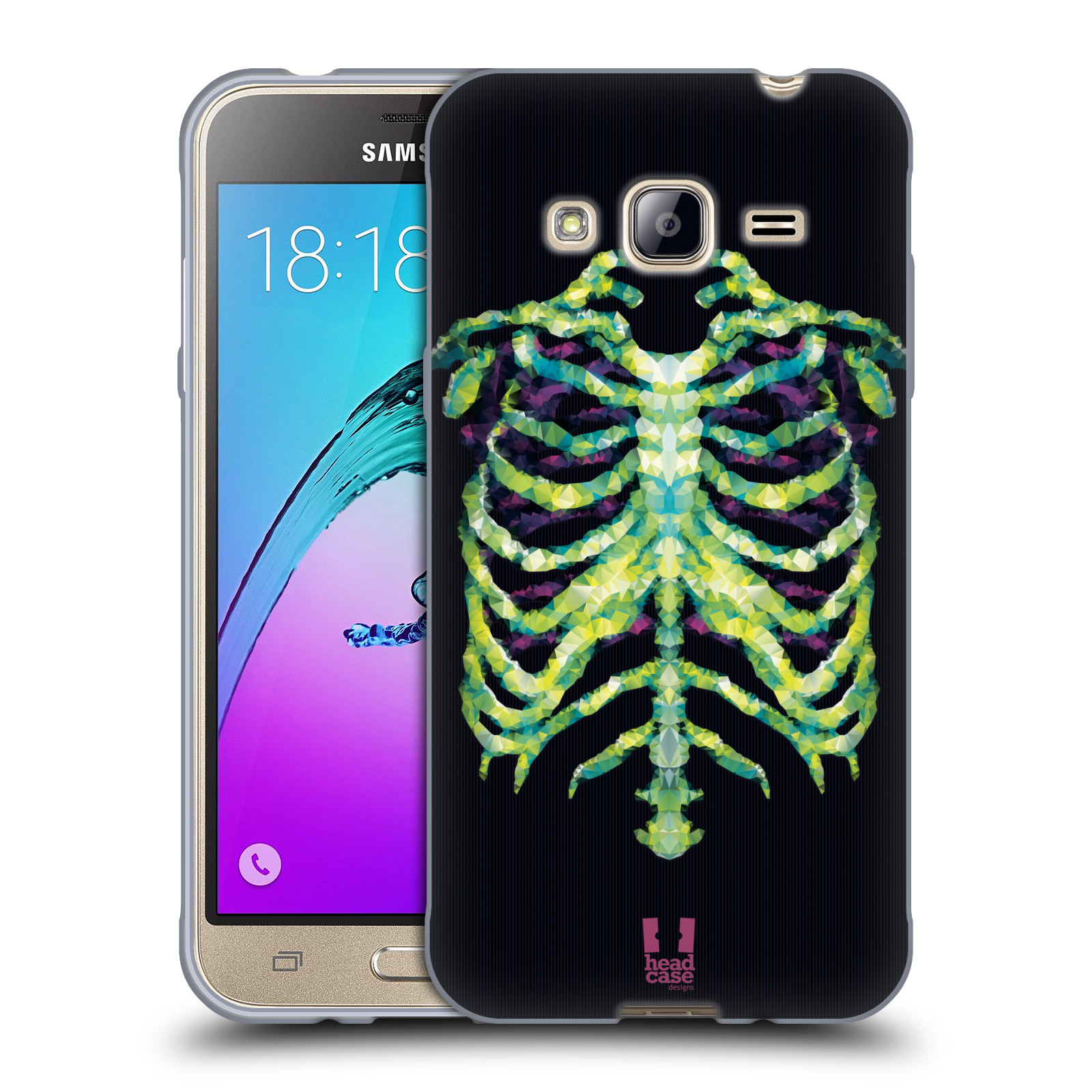HEAD CASE DESIGNS POLYGONAL ANATOMY SOFT GEL CASE FOR SAMSUNG PHONES 3 - Picture 9 of 10