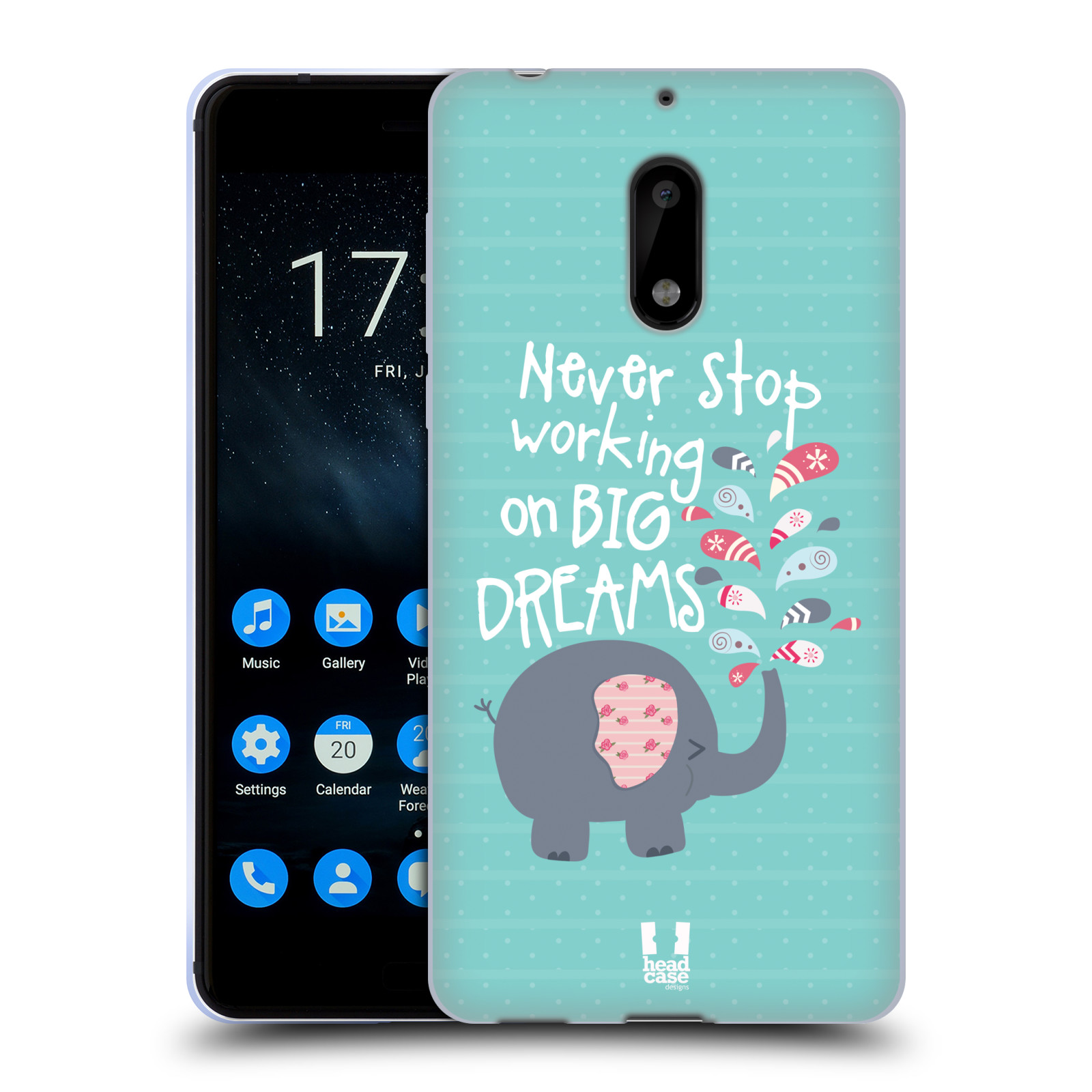 CUSTODIA HEAD CASE DESIGNS POPPING PAISLEYS MORBIDA GEL PER TELEFONI NOKIA 1 - Foto 8 di 11