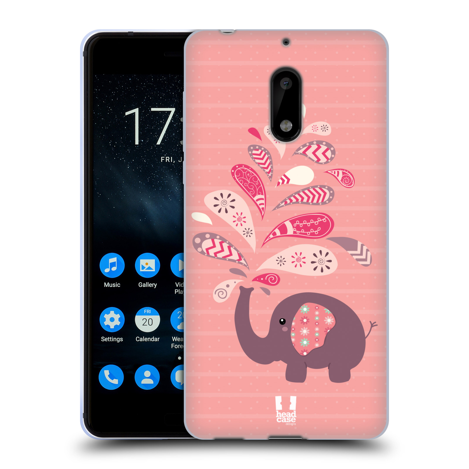 CUSTODIA HEAD CASE DESIGNS POPPING PAISLEYS MORBIDA GEL PER TELEFONI NOKIA 1 - Foto 10 di 11