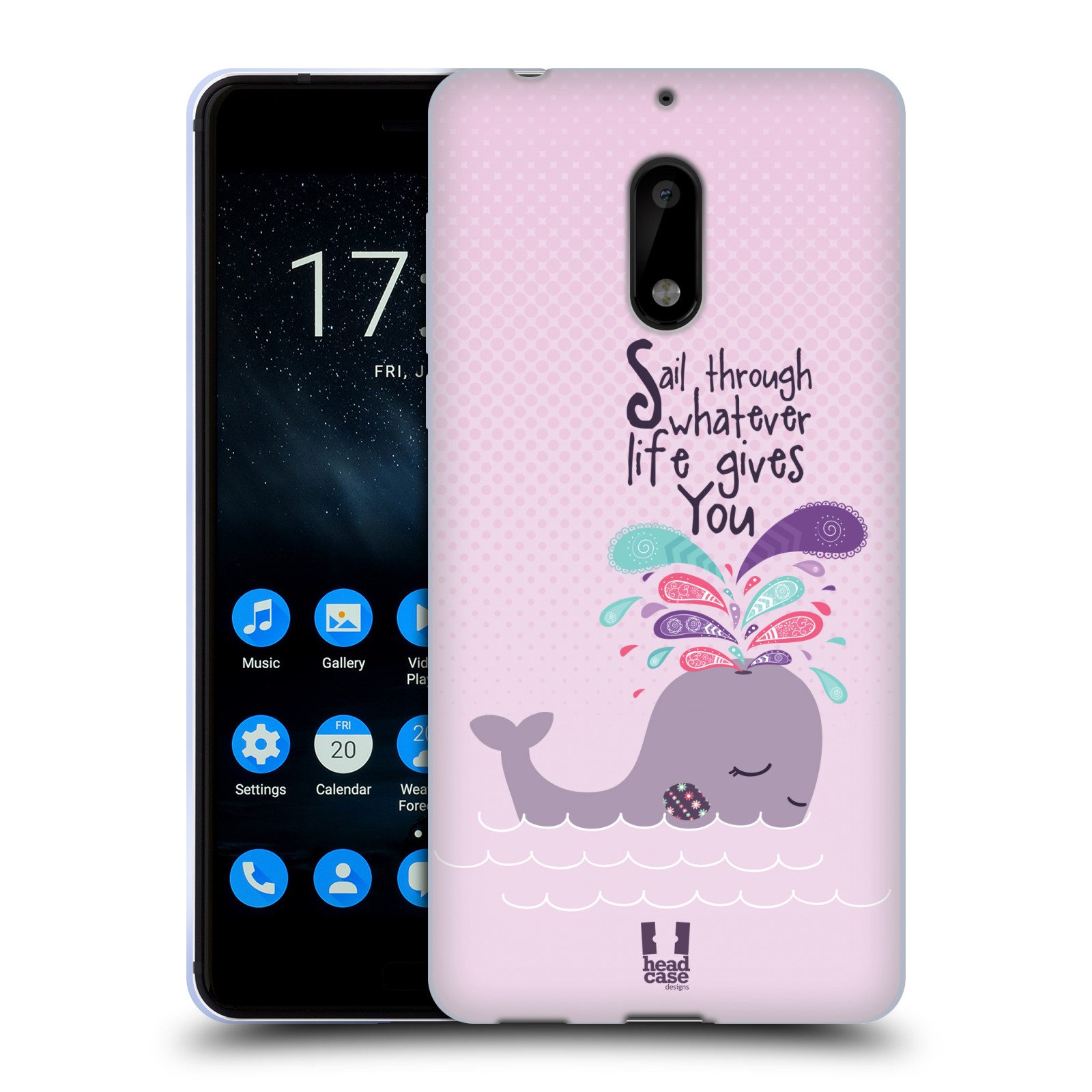 CUSTODIA HEAD CASE DESIGNS POPPING PAISLEYS MORBIDA GEL PER TELEFONI NOKIA 1 - Foto 11 di 11
