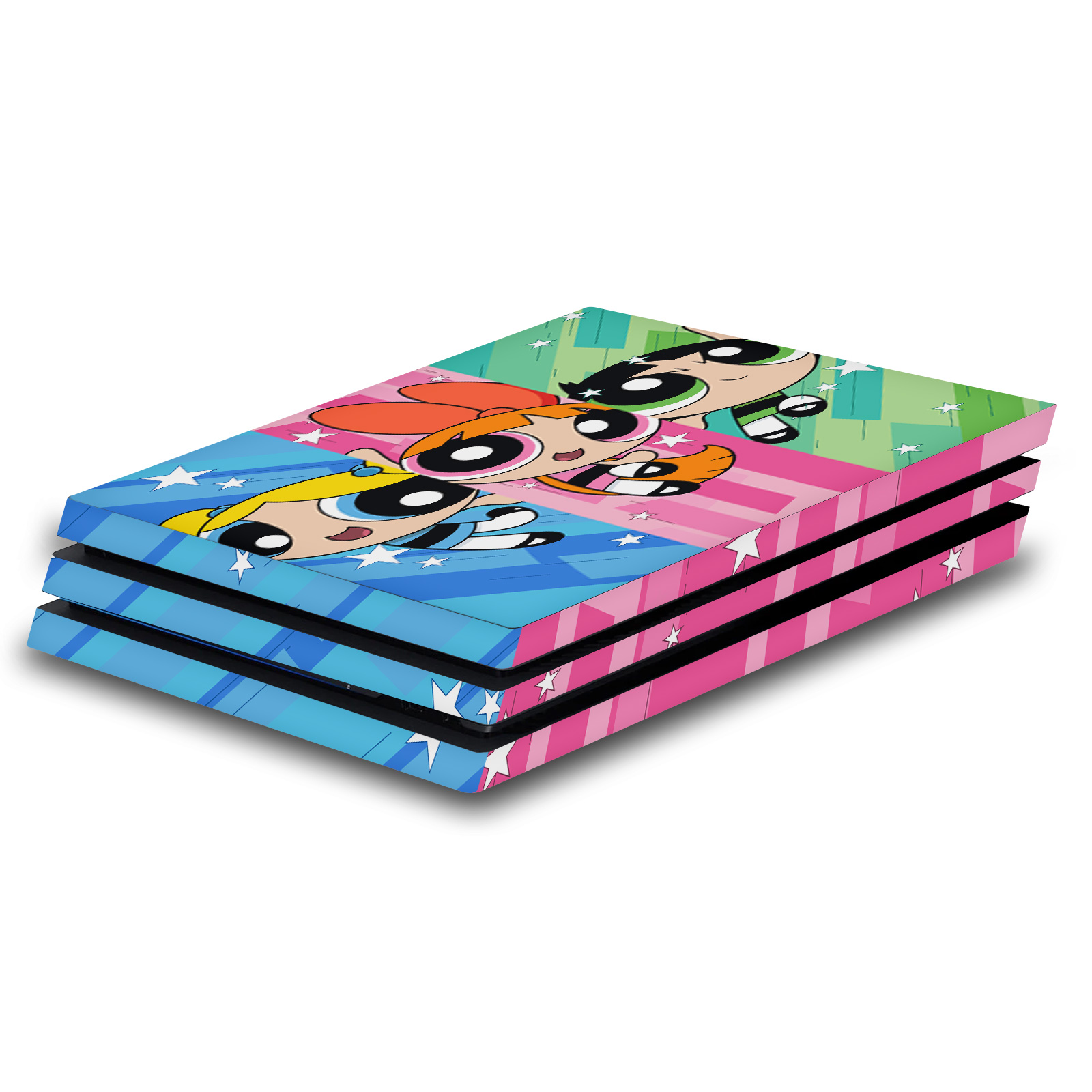 OFFICIAL THE POWERPUFF GIRLS GRAPHICS VINYL SKIN DECAL FOR SONY PS4 PRO CONSOLE - Picture 10 of 10