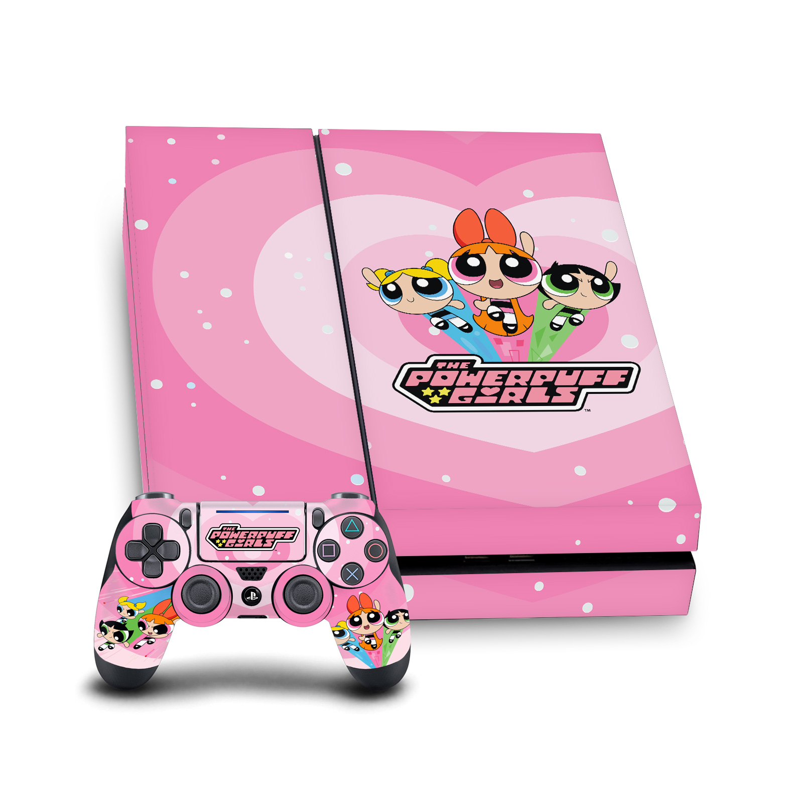 THE POWERPUFF GIRLS GRAPHICS VINYL SKIN DECAL FOR SONY PS4 CONSOLE & CONTROLLER