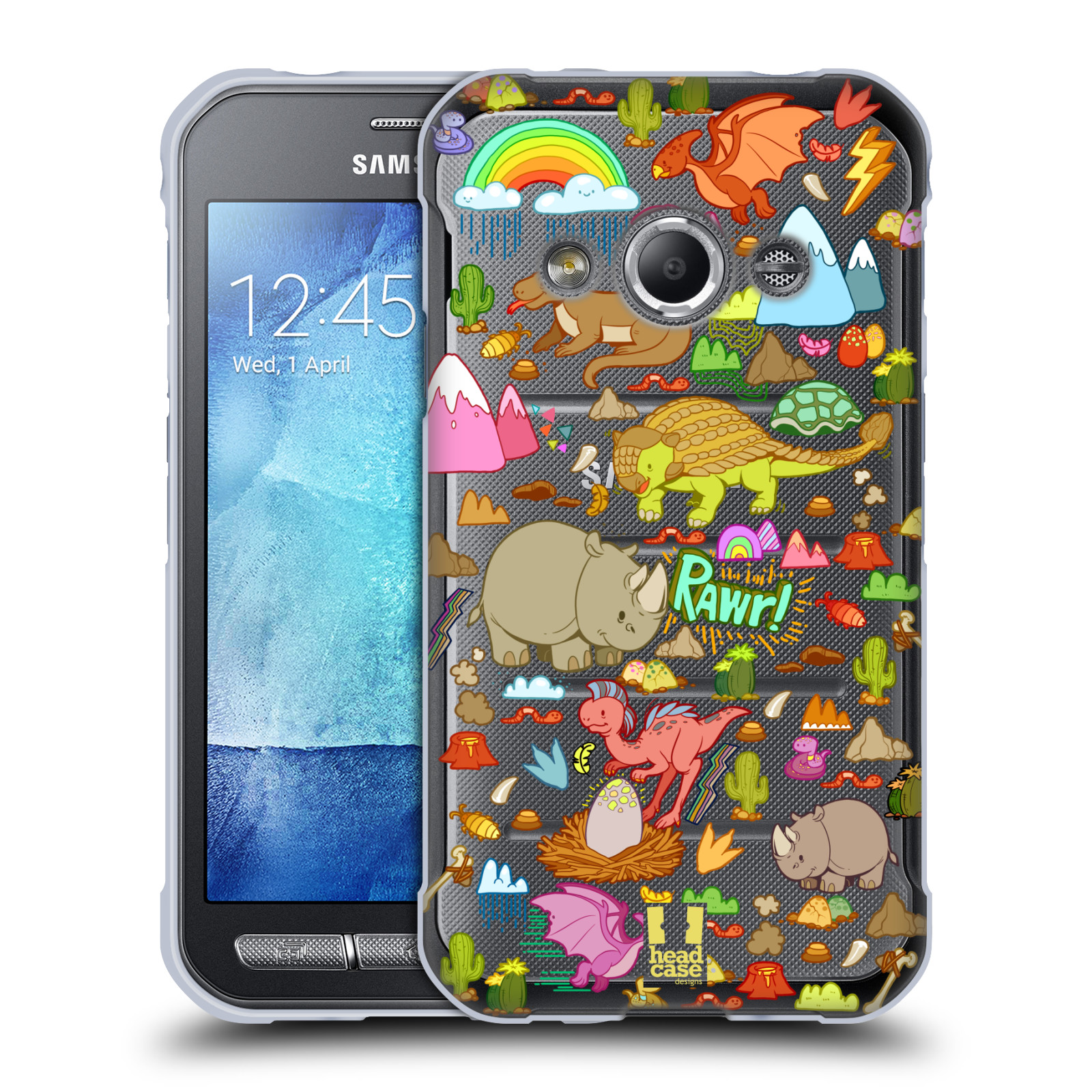 HEAD CASE PREHISTORIC PATTERNS GEL CASE FOR SAMSUNG PHONES 4 - Picture 9 of 10