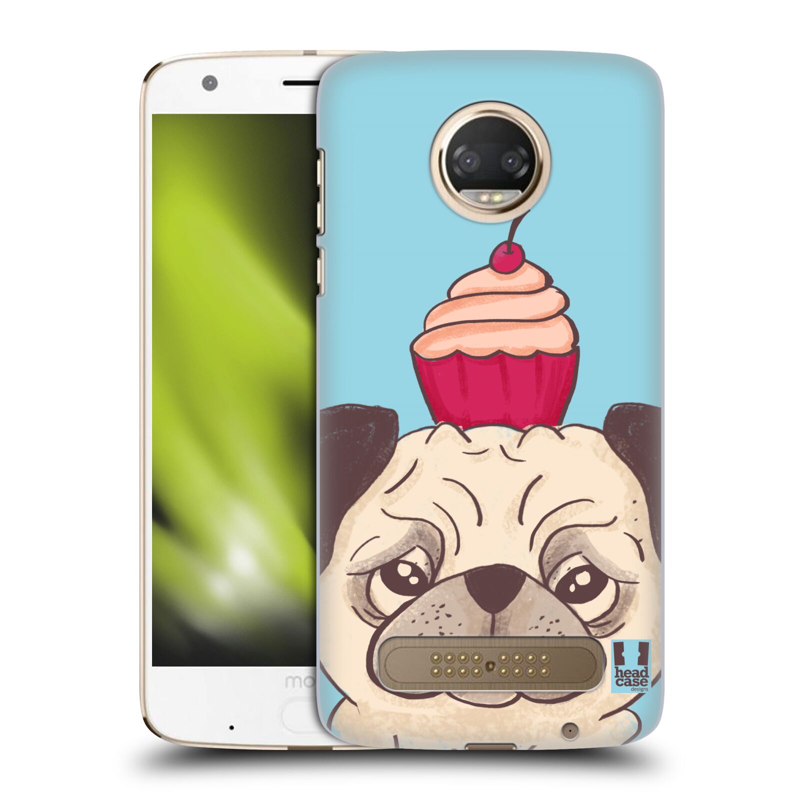 HEAD CASE DESIGNS PUG PRINTS HARD BACK CASE FOR MOTOROLA PHONES 1 - Picture 8 of 12