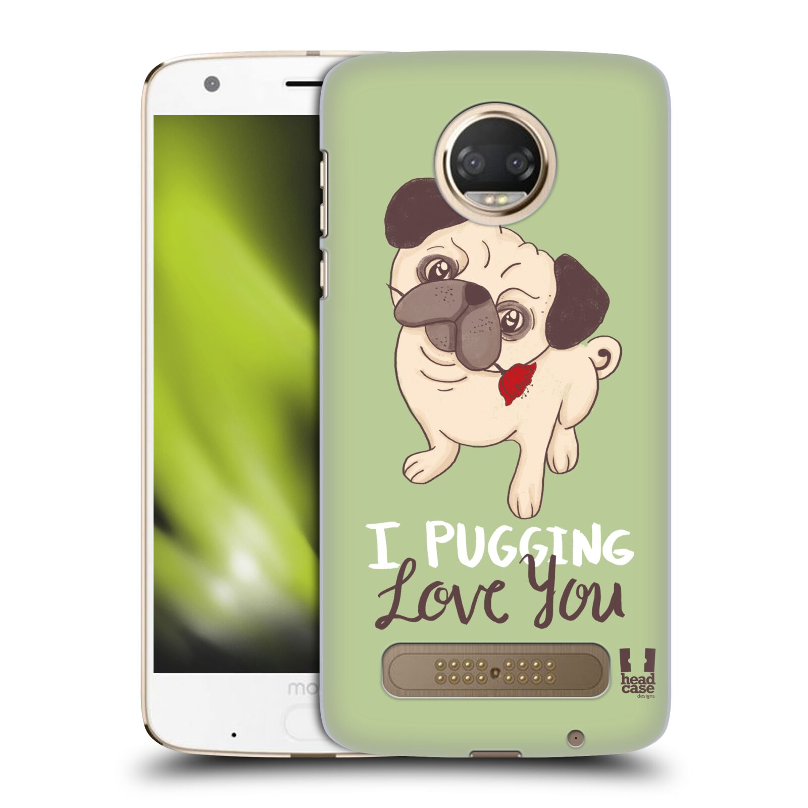 HEAD CASE DESIGNS PUG PRINTS HARD BACK CASE FOR MOTOROLA PHONES 1 - Picture 9 of 12