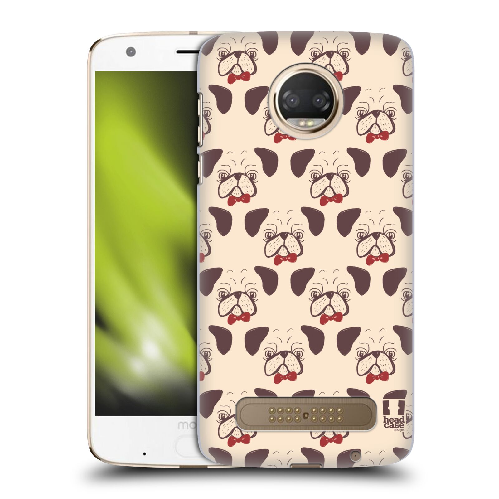 HEAD CASE DESIGNS PUG PRINTS HARD BACK CASE FOR MOTOROLA PHONES 1 - Picture 10 of 12