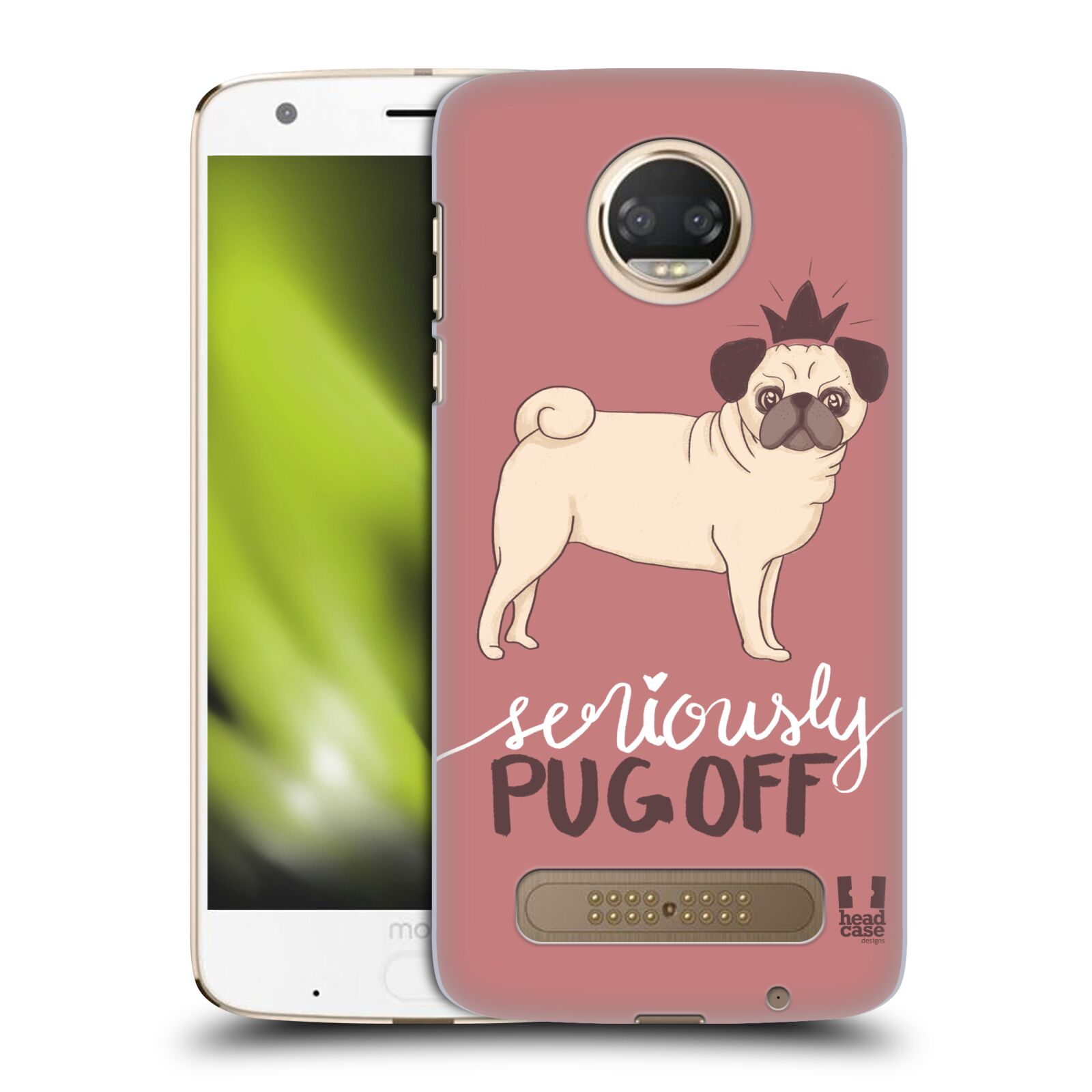 HEAD CASE DESIGNS PUG PRINTS HARD BACK CASE FOR MOTOROLA PHONES 1 - Picture 12 of 12