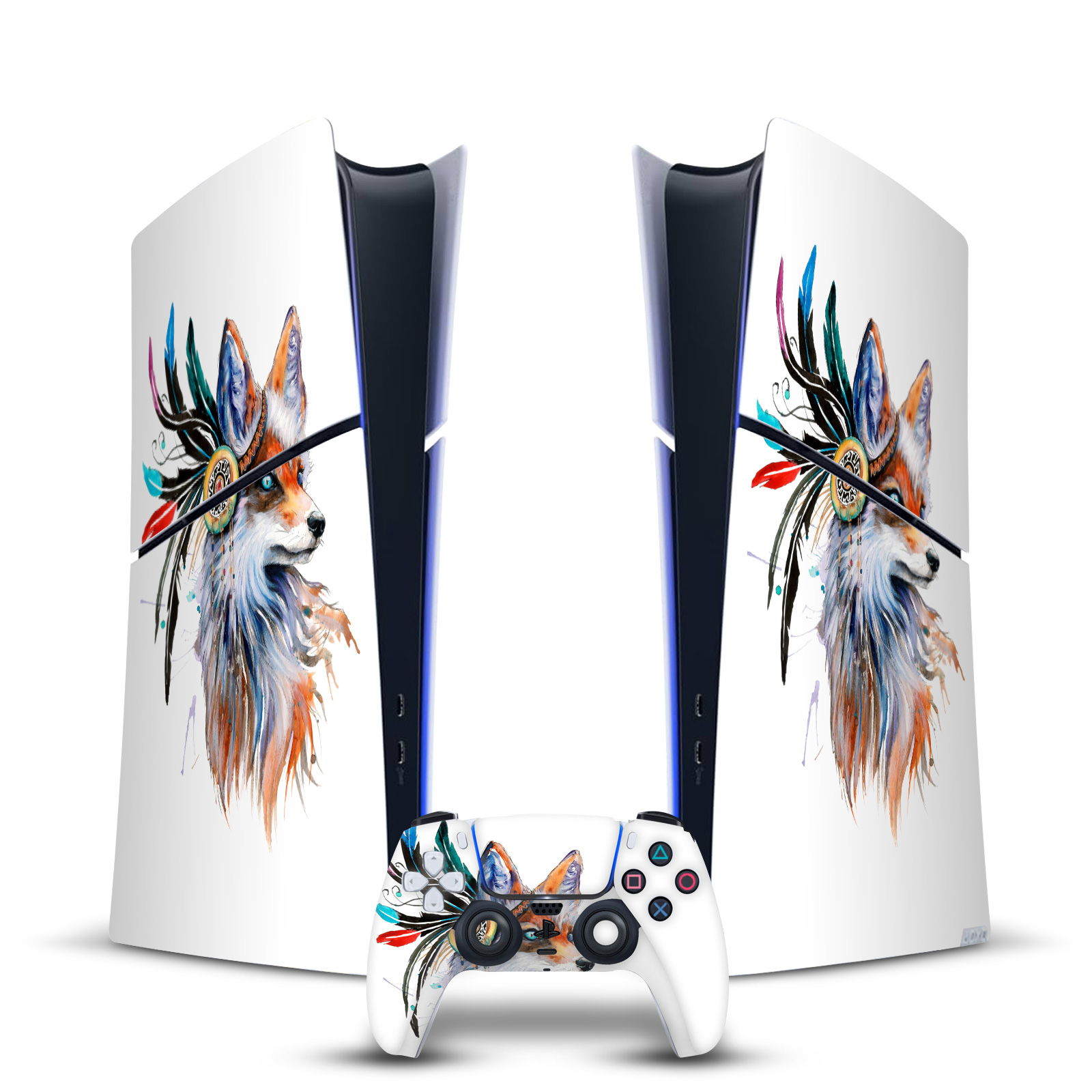 OFFICIAL PIXIE COLD ART MIX VINYL SKIN FOR PS5 SLIM DIGITAL CONSOLE & CONTROLLER