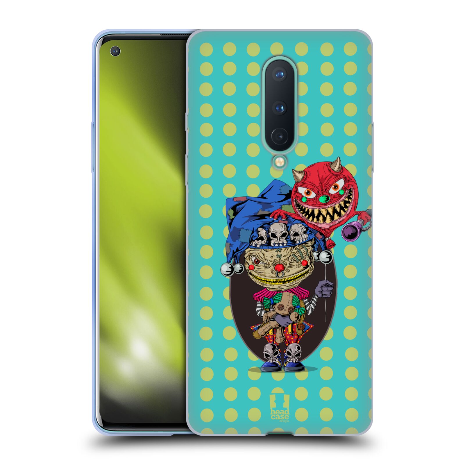 FUNDA HEAD CASE DESIGNS CON DIBUJO DE GEL SUAVE PAYASO PARA TELÉFONOS GOOGLE ONEPLUS - Imagen 8 de 11