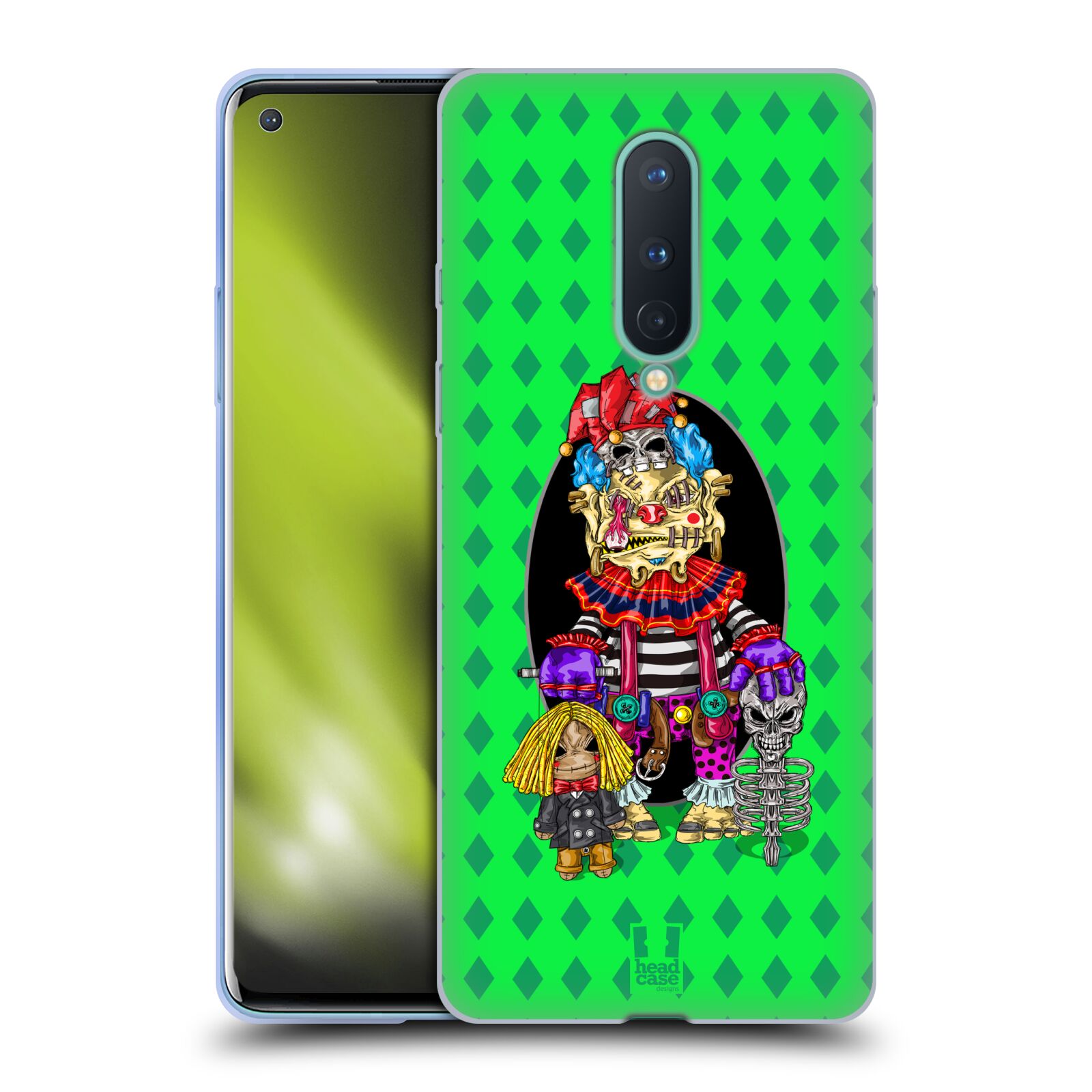 FUNDA HEAD CASE DESIGNS CON DIBUJO DE GEL SUAVE PAYASO PARA TELÉFONOS GOOGLE ONEPLUS - Imagen 11 de 11
