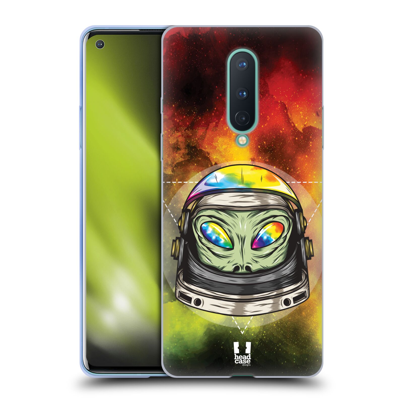 CUSTODIA CELLULARE HEAD CASE DESIGNS ARCOBALENO ASTRONAUT GEL PER CELLULARI GOOGLE ONEPLUS - Foto 9 di 11