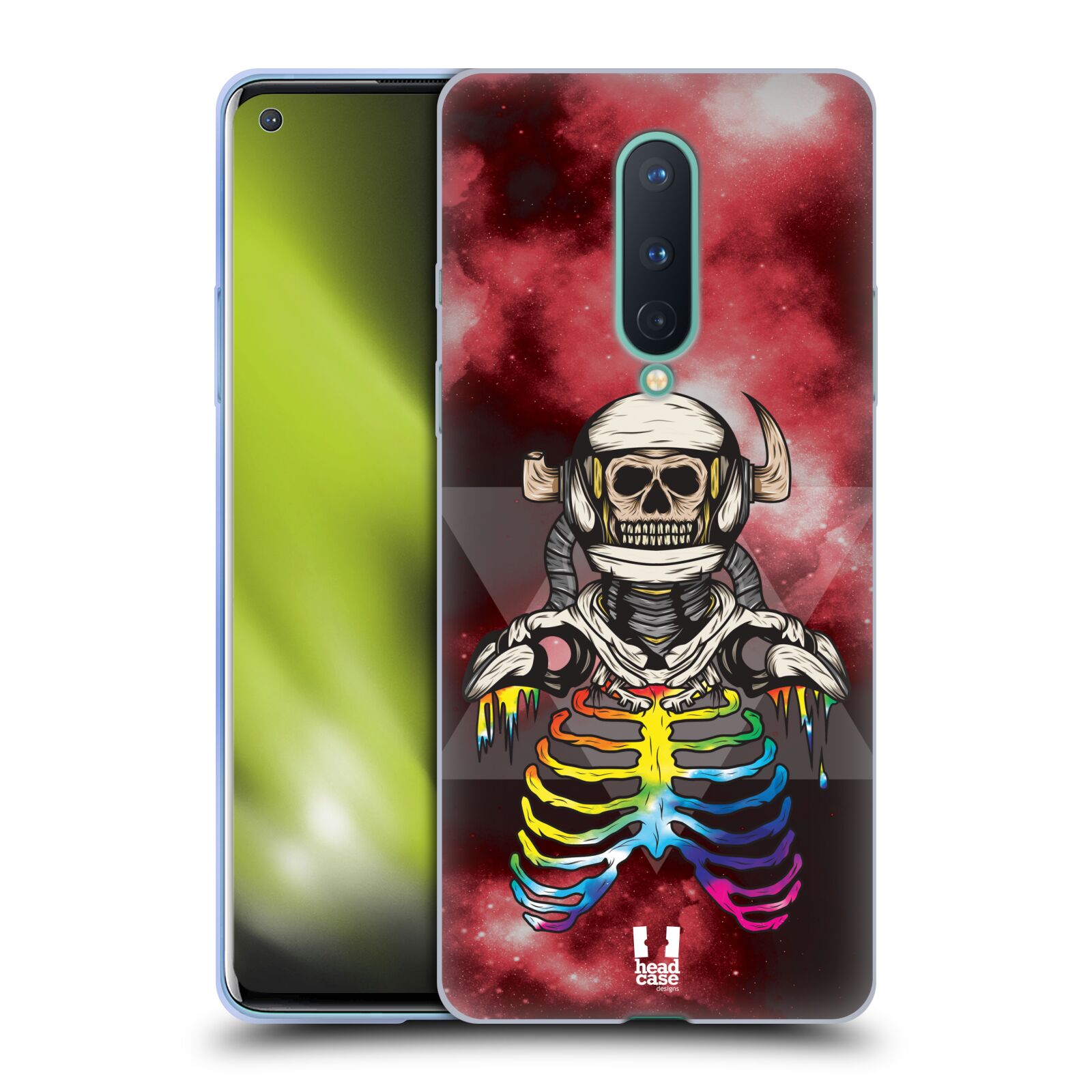 CUSTODIA CELLULARE HEAD CASE DESIGNS ARCOBALENO ASTRONAUT GEL PER CELLULARI GOOGLE ONEPLUS - Foto 11 di 11