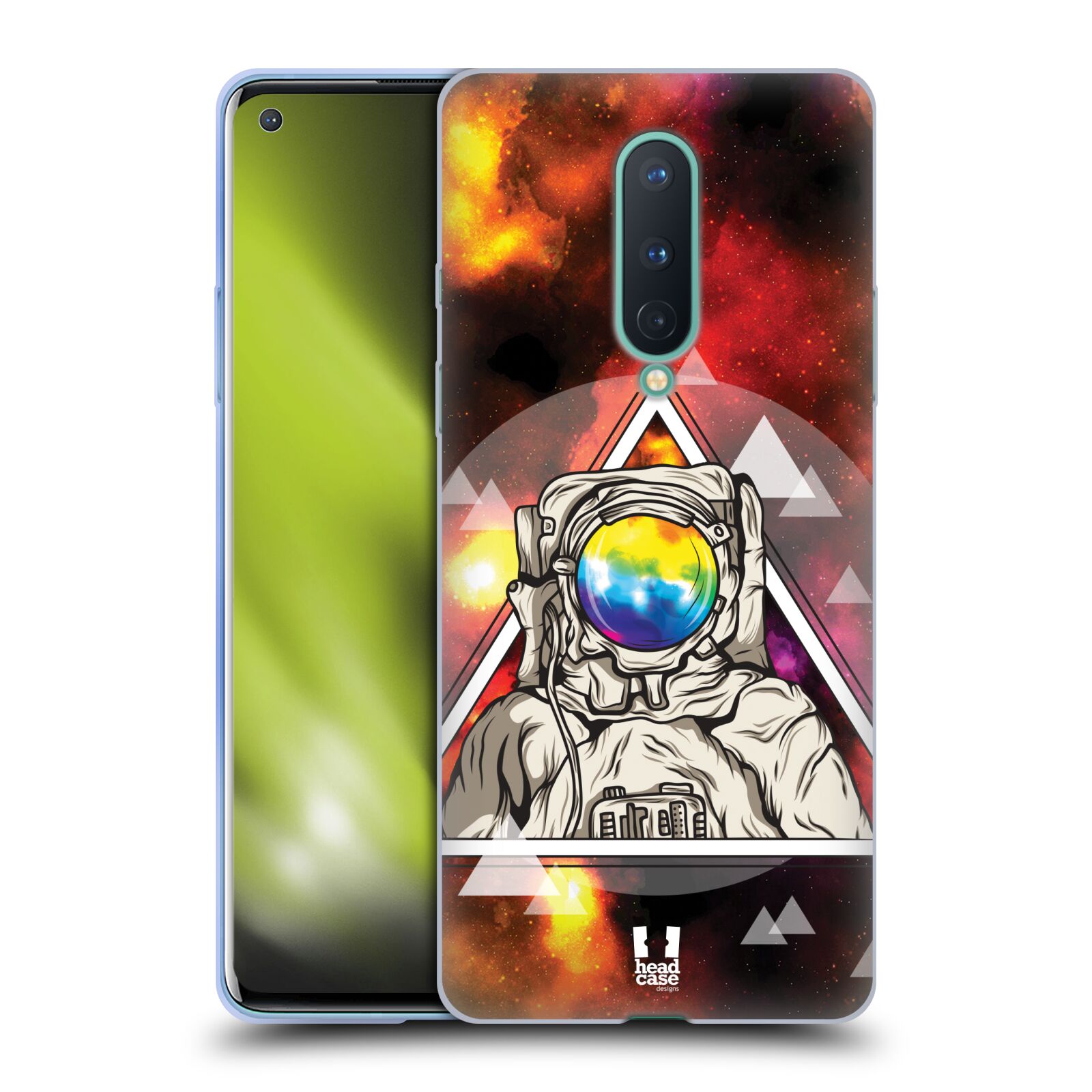 CUSTODIA CELLULARE HEAD CASE DESIGNS ARCOBALENO ASTRONAUT GEL PER CELLULARI GOOGLE ONEPLUS - Foto 10 di 11