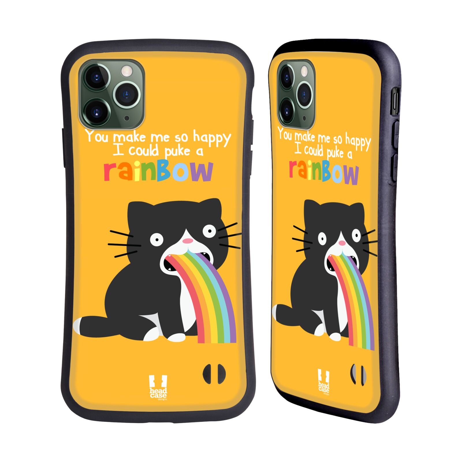 HEAD CASE DESIGNS RAINBOW PUKE HYBRID CASE FOR APPLE iPHONES PHONES - Picture 8 of 10