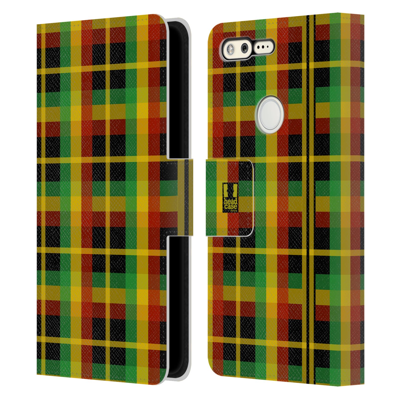 HEAD CASE DESIGNS RASTA COLOUR PATTERNS LEATHER BOOK CASE FOR GOOGLE PHONES - Picture 12 of 13