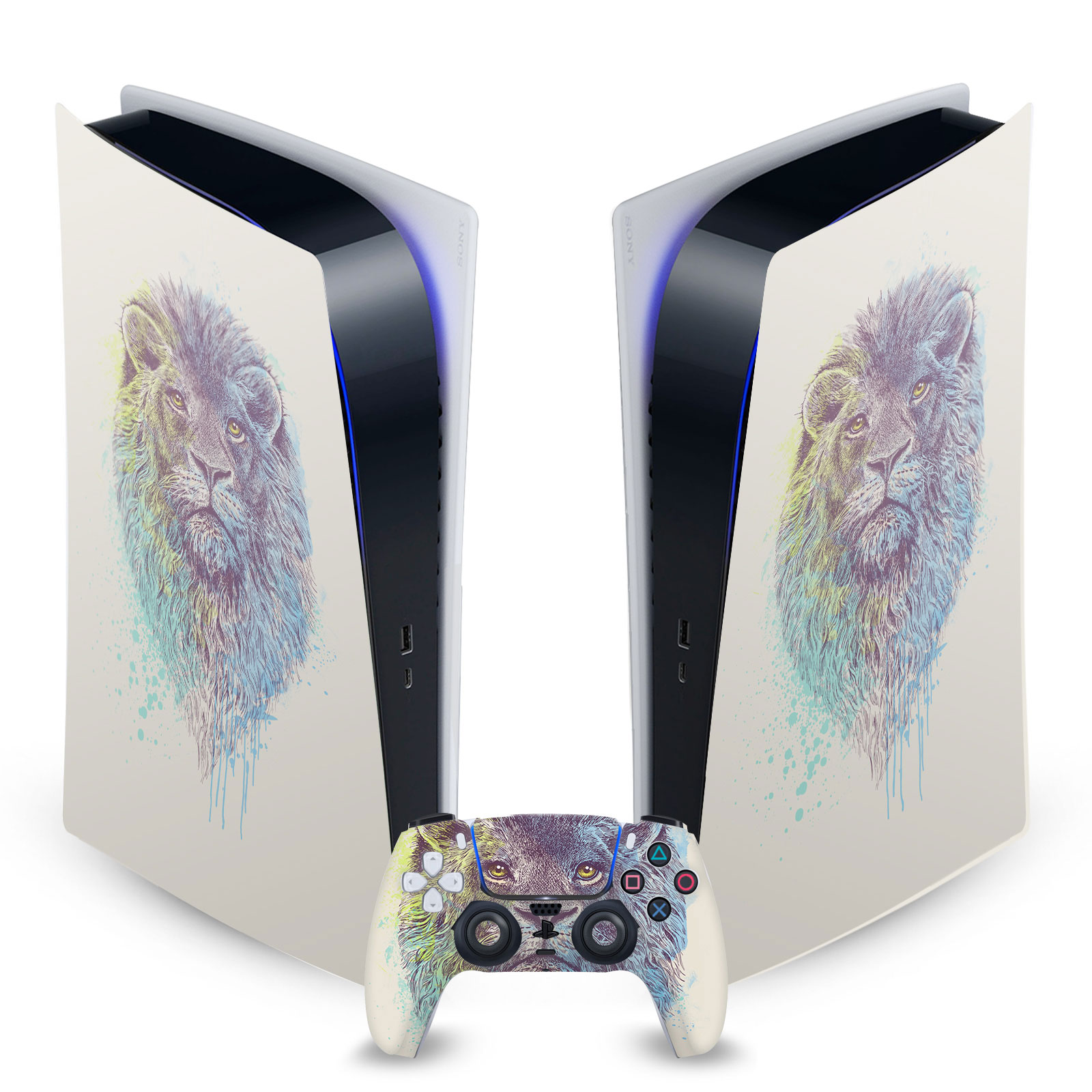 OFFICIAL RACHEL CALDWELL ART MIX VINYL SKIN FOR SONY PS5 DIGITAL EDITION BUNDLE