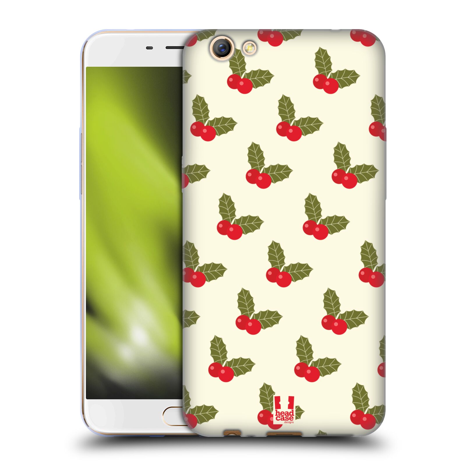FUNDA HEAD CASE DESIGNS RETRO DE GEL SUAVE NAVIDAD PARA TELÉFONOS OPPO - Imagen 9 de 12