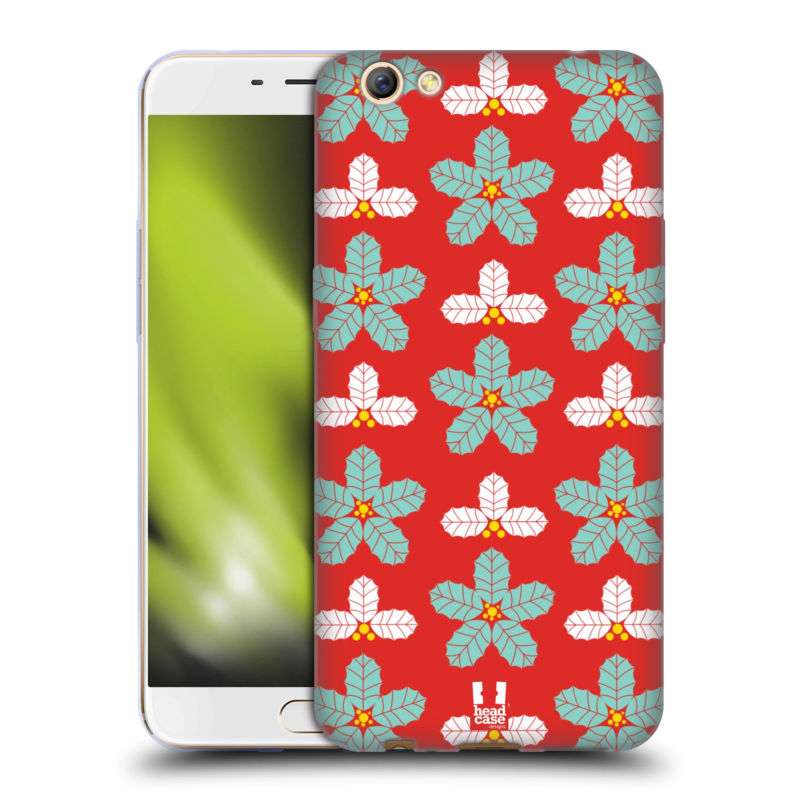 FUNDA HEAD CASE DESIGNS RETRO DE GEL SUAVE NAVIDAD PARA TELÉFONOS OPPO - Imagen 11 de 12