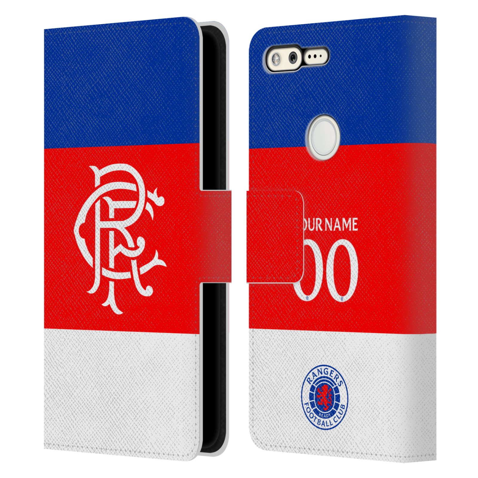 CUSTOM RANGERS FC 2025/26 KIT LEATHER BOOK WALLET CASE FOR GOOGLE PHONES - Picture 7 of 9