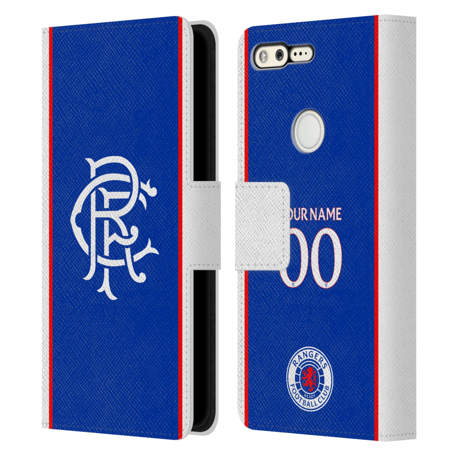 CUSTOM RANGERS FC 2025/26 KIT LEATHER BOOK WALLET CASE FOR GOOGLE PHONES - Picture 8 of 9