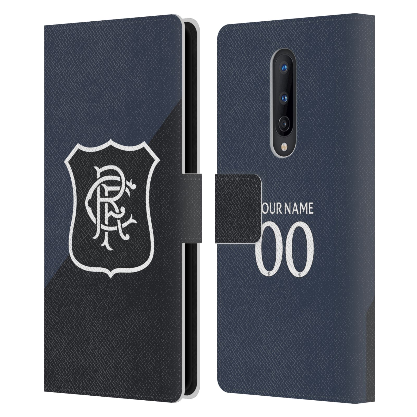 CUSTOM RANGERS FC 2025/26 KIT LEATHER BOOK CASE FOR BLACKBERRY ONEPLUS - Picture 9 of 9
