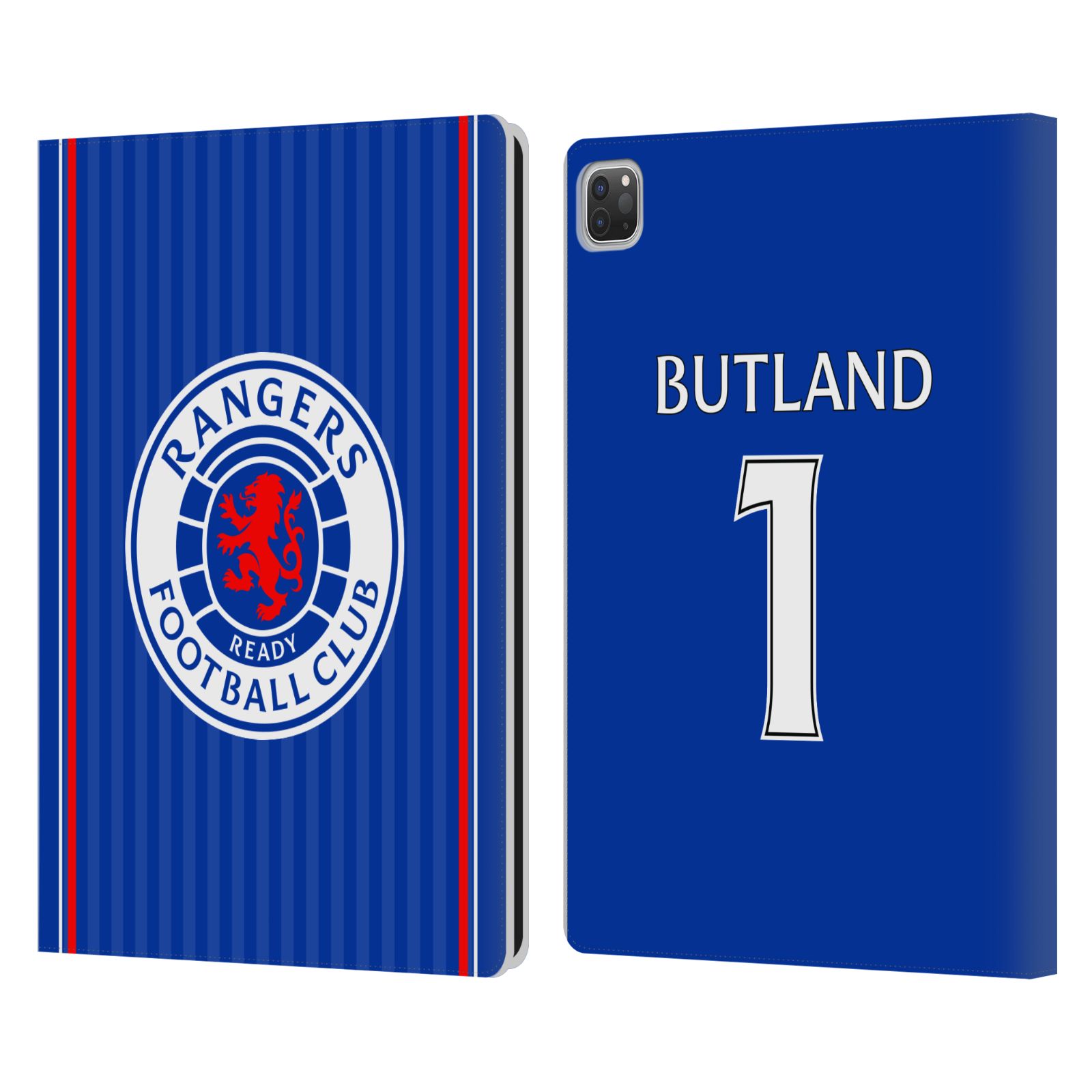OFFICIAL RANGERS FC 2023/24 PLAYERS HOME KIT LEATHER BOOK CASE FOR APPLE iPAD - Picture 8 of 11