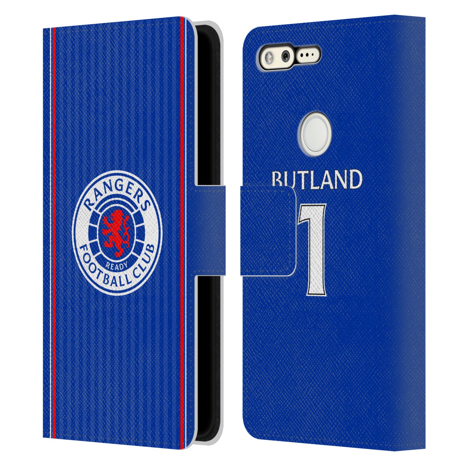 OFFICIAL RANGERS FC 2023/24 PLAYERS HOME KIT LEATHER BOOK CASE FOR GOOGLE PHONES - Picture 8 of 11