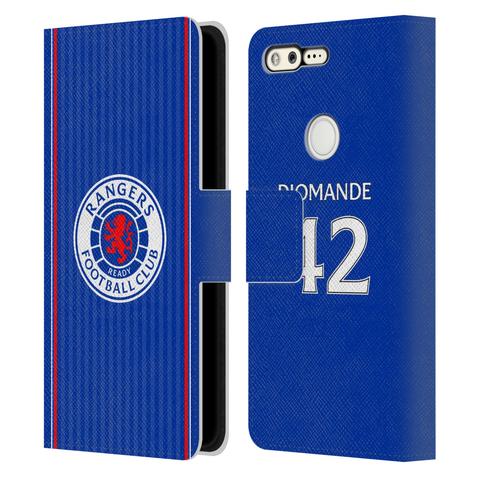 OFFICIAL RANGERS FC 2023/24 PLAYERS HOME KIT LEATHER BOOK CASE FOR GOOGLE PHONES - Picture 10 of 11