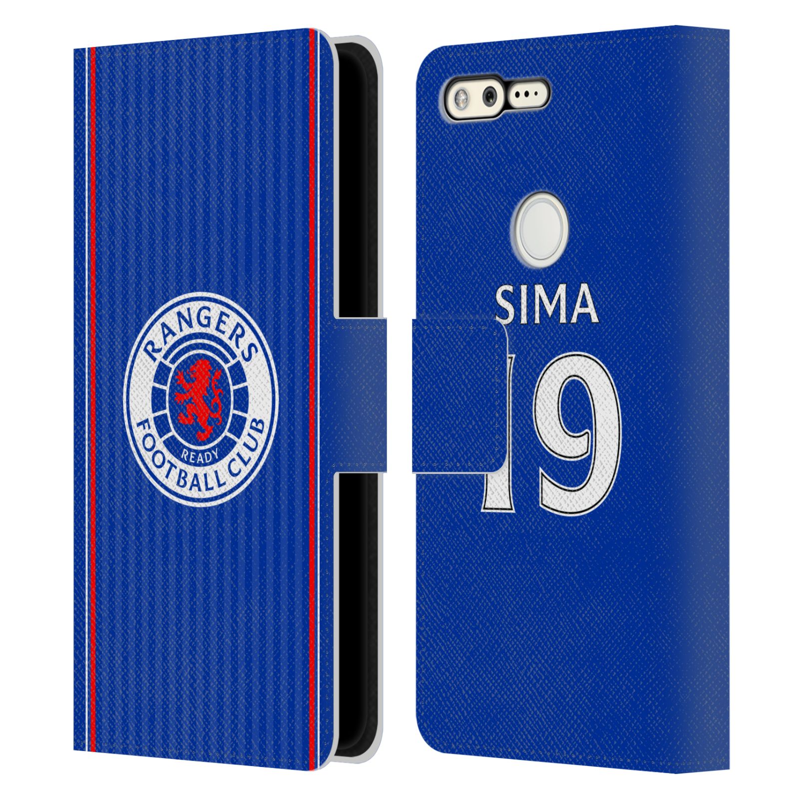 OFFICIAL RANGERS FC 2023/24 PLAYERS HOME KIT LEATHER BOOK CASE FOR GOOGLE PHONES - Picture 7 of 11