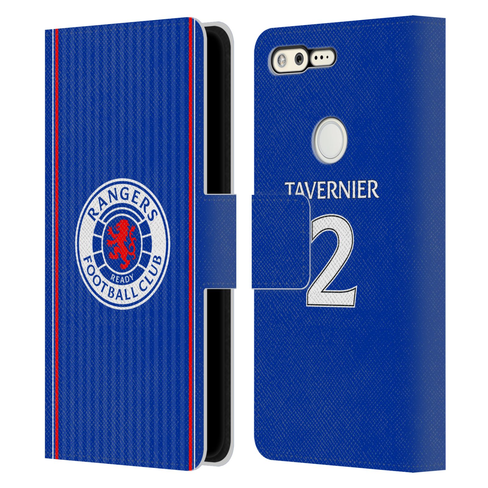 OFFICIAL RANGERS FC 2023/24 PLAYERS HOME KIT LEATHER BOOK CASE FOR GOOGLE PHONES - Picture 9 of 11