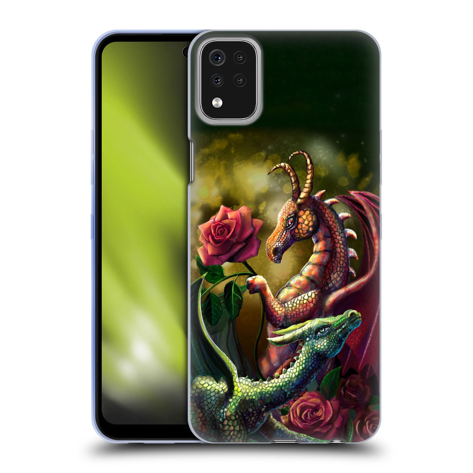 FUNDA OFICIAL DE GEL ROSA KHAN DRAGONS PARA TELÉFONOS LG 1 - Imagen 8 de 8