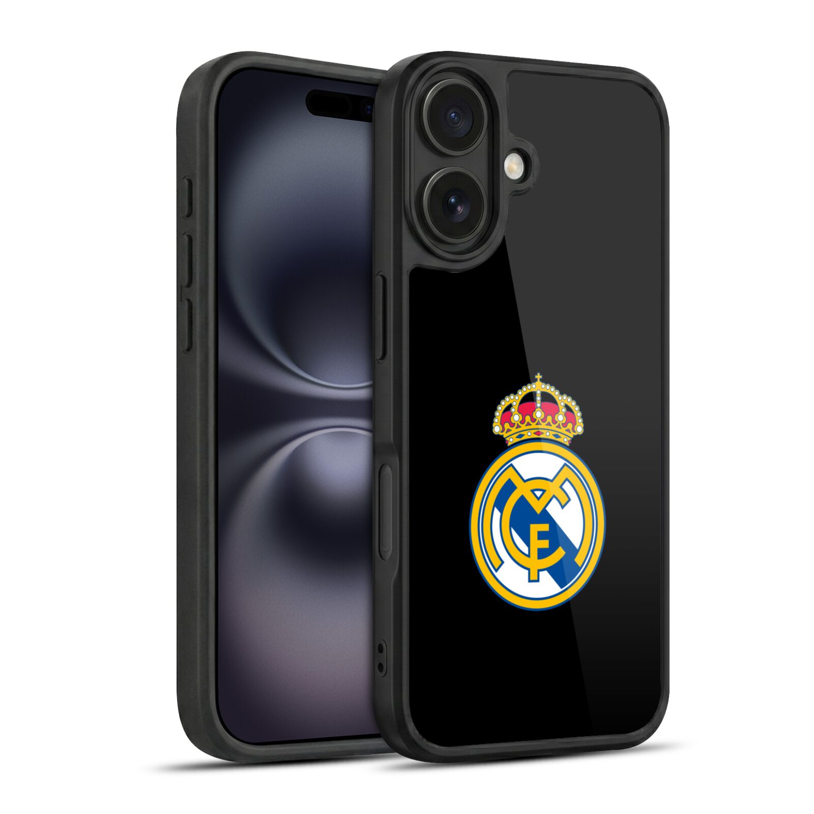 Plain Logo Black Hard MagSafe Case for iPhone 16