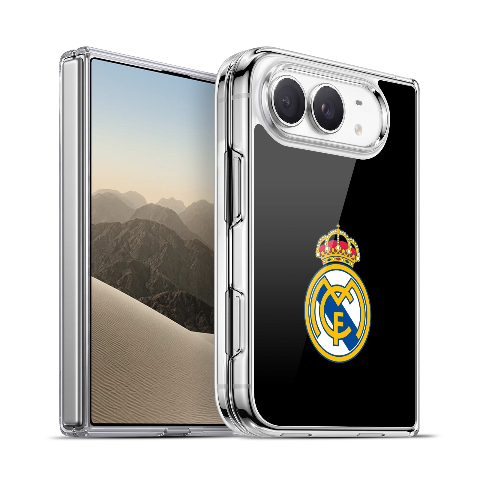 Plain Logo Black Hybrid MagSafe Case for iPhone Duo