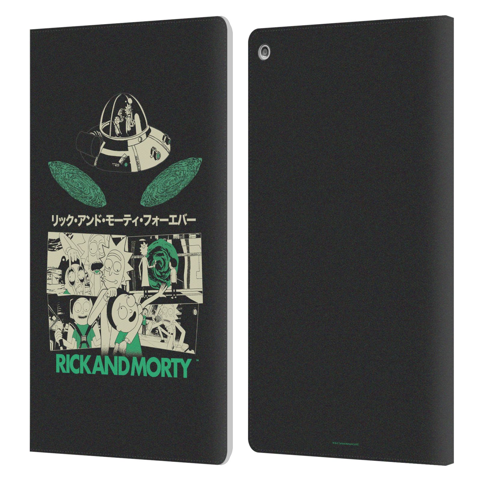 OFFICIAL RICK AND MORTY DUO GRAPHICS LEATHER BOOK WALLET CASE FOR AMAZON FIRE - Picture 7 of 11