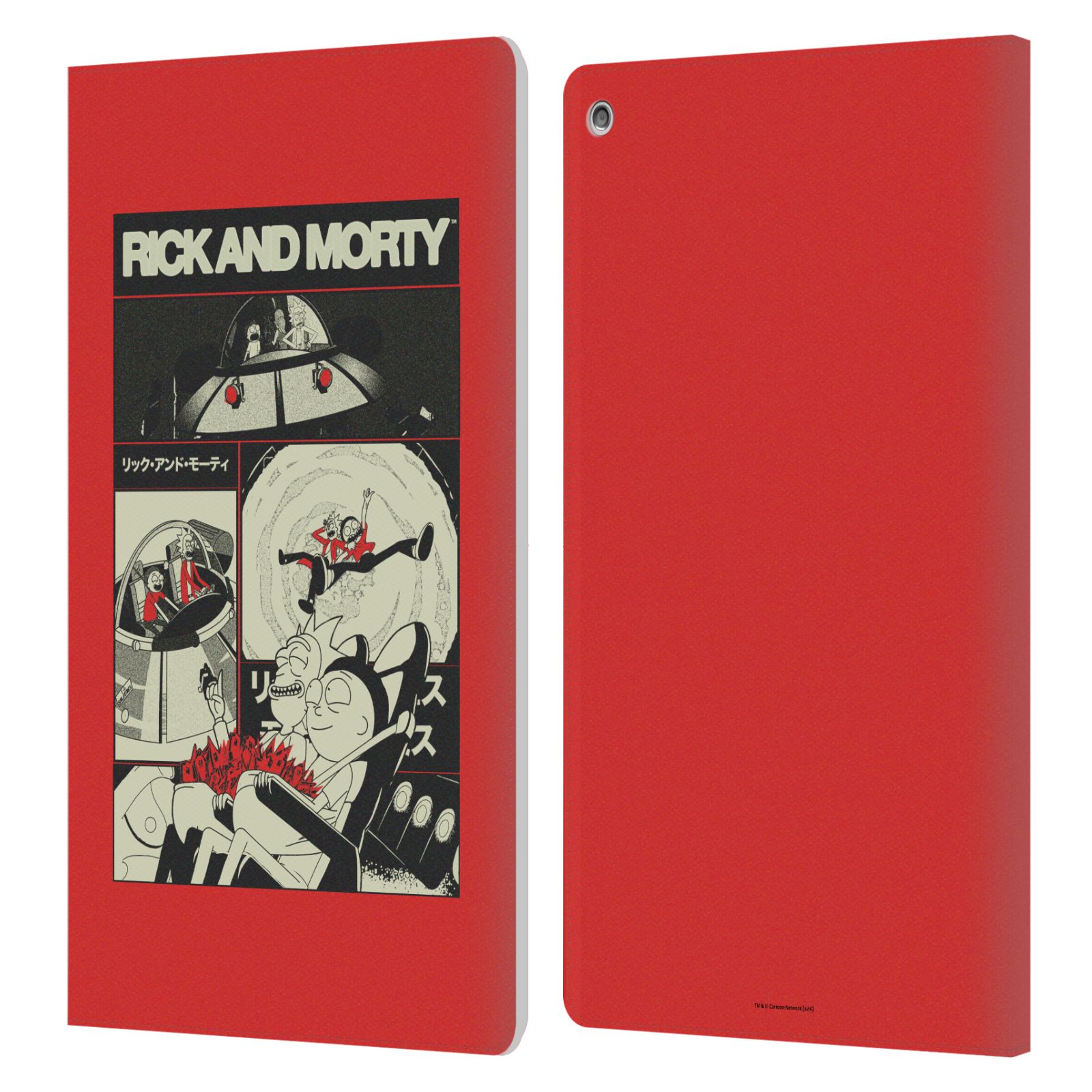 OFFICIAL RICK AND MORTY DUO GRAPHICS LEATHER BOOK WALLET CASE FOR AMAZON FIRE - Picture 9 of 11