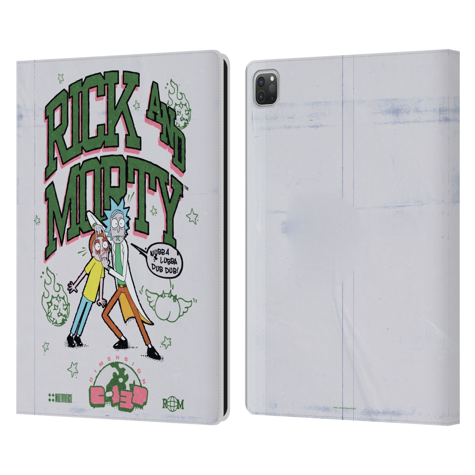 OFFICIAL RICK AND MORTY DUO GRAPHICS LEATHER BOOK WALLET CASE FOR APPLE iPAD - Picture 11 of 11