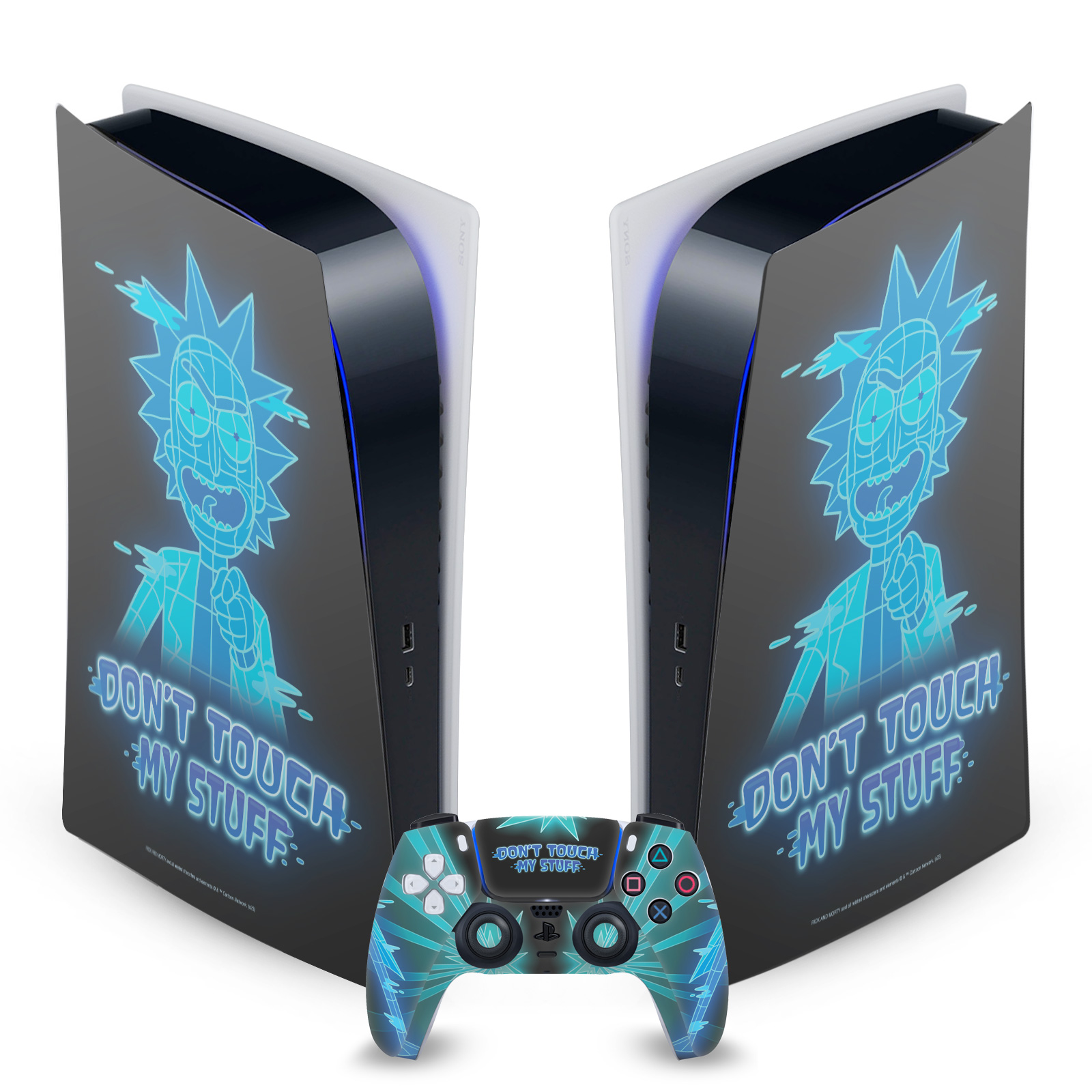 OFFICIAL RICK AND MORTY GRAPHICS VINYL SKIN FOR SONY PS5 DIGITAL EDITION BUNDLE