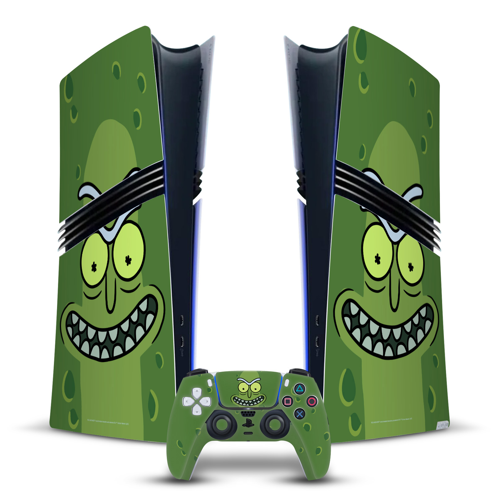 Pickle Rick Gaming Skin for PS5 Pro Digital Console + Controller