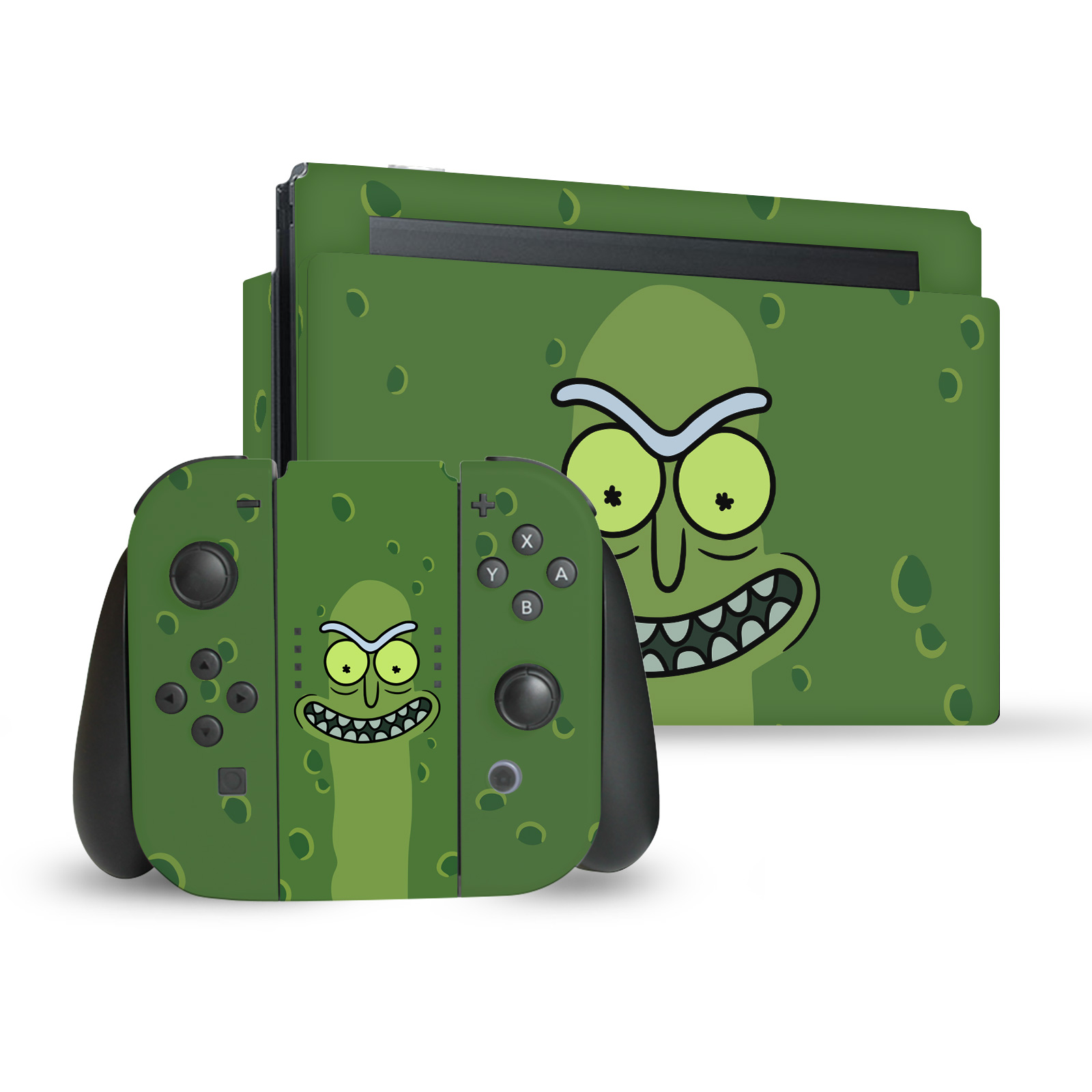 OFFICIAL RICK AND MORTY GRAPHICS VINYL SKIN DECAL FOR NINTENDO SWITCH BUNDLE