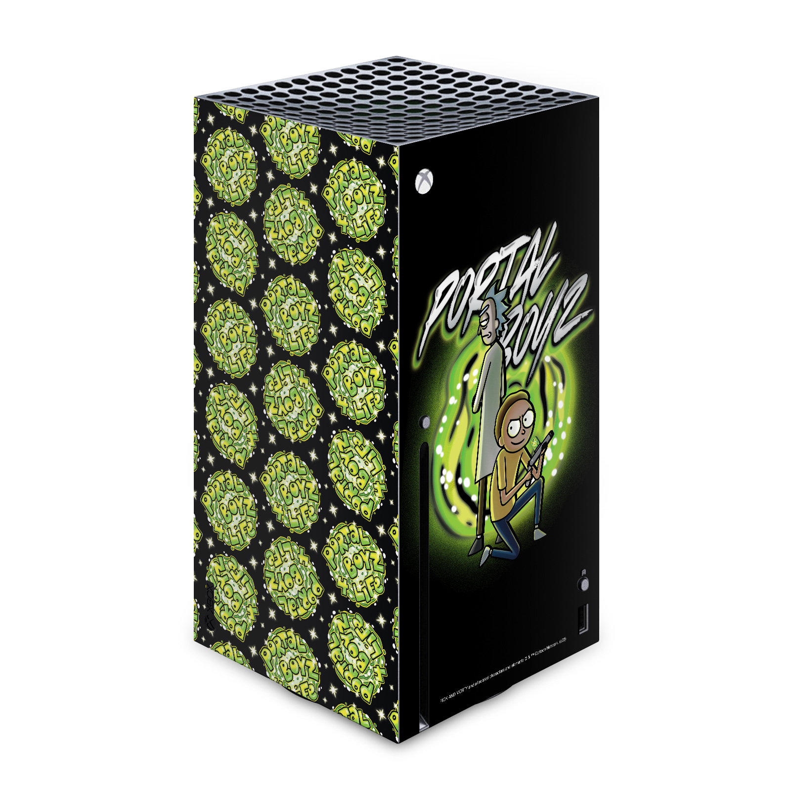 OFFICIAL RICK AND MORTY GRAPHICS VINYL SKIN DECAL FOR XBOX SERIES X CONSOLE