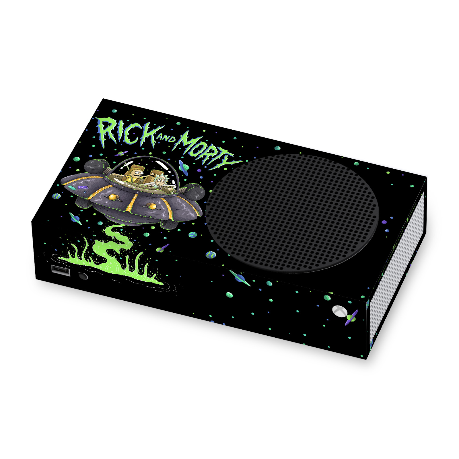 OFFICIAL RICK AND MORTY GRAPHICS VINYL SKIN DECAL FOR XBOX SERIES S CONSOLE