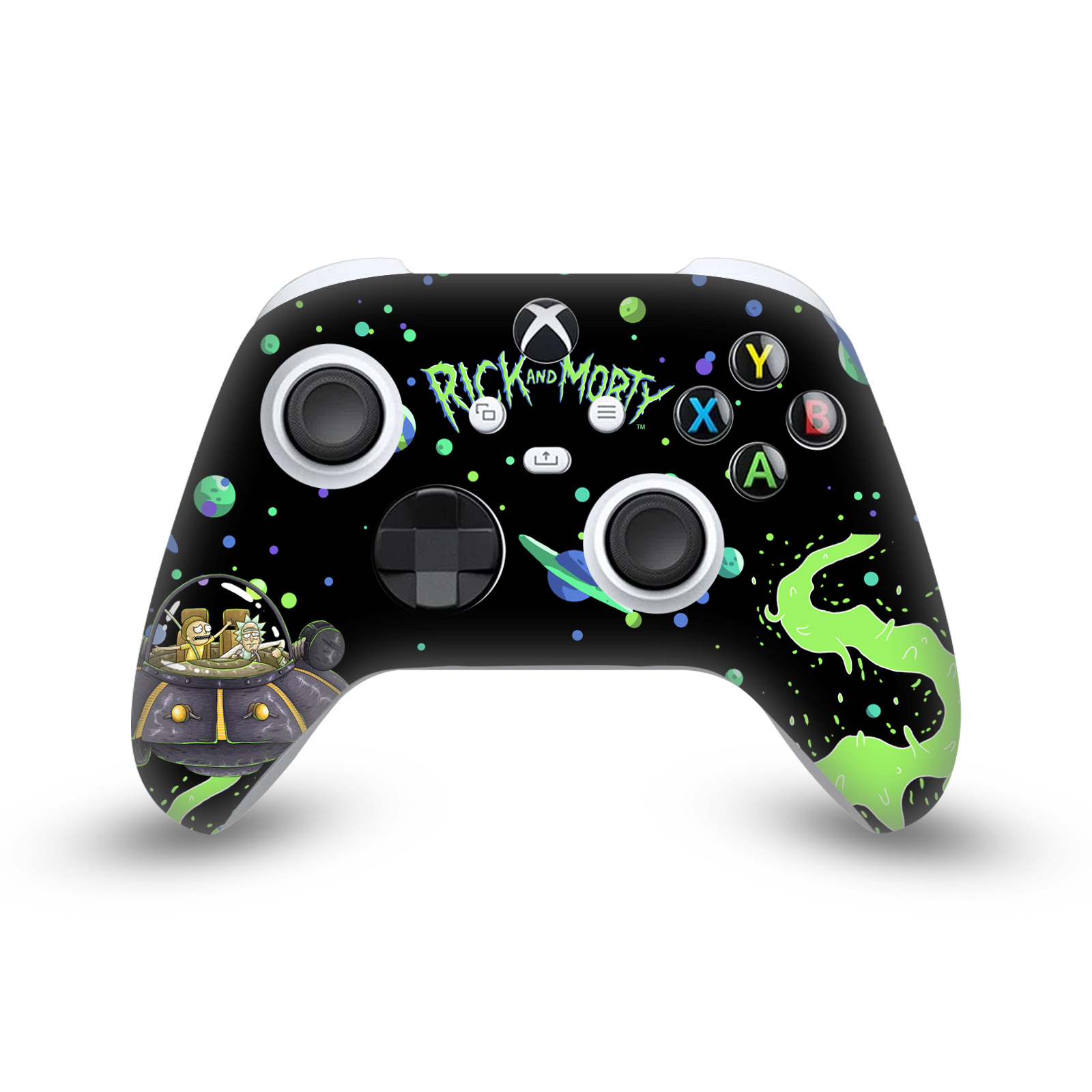 RICK AND MORTY GRAPHICS VINYL SKIN DECAL FOR XBOX SERIES X / SERIES S CONTROLLER