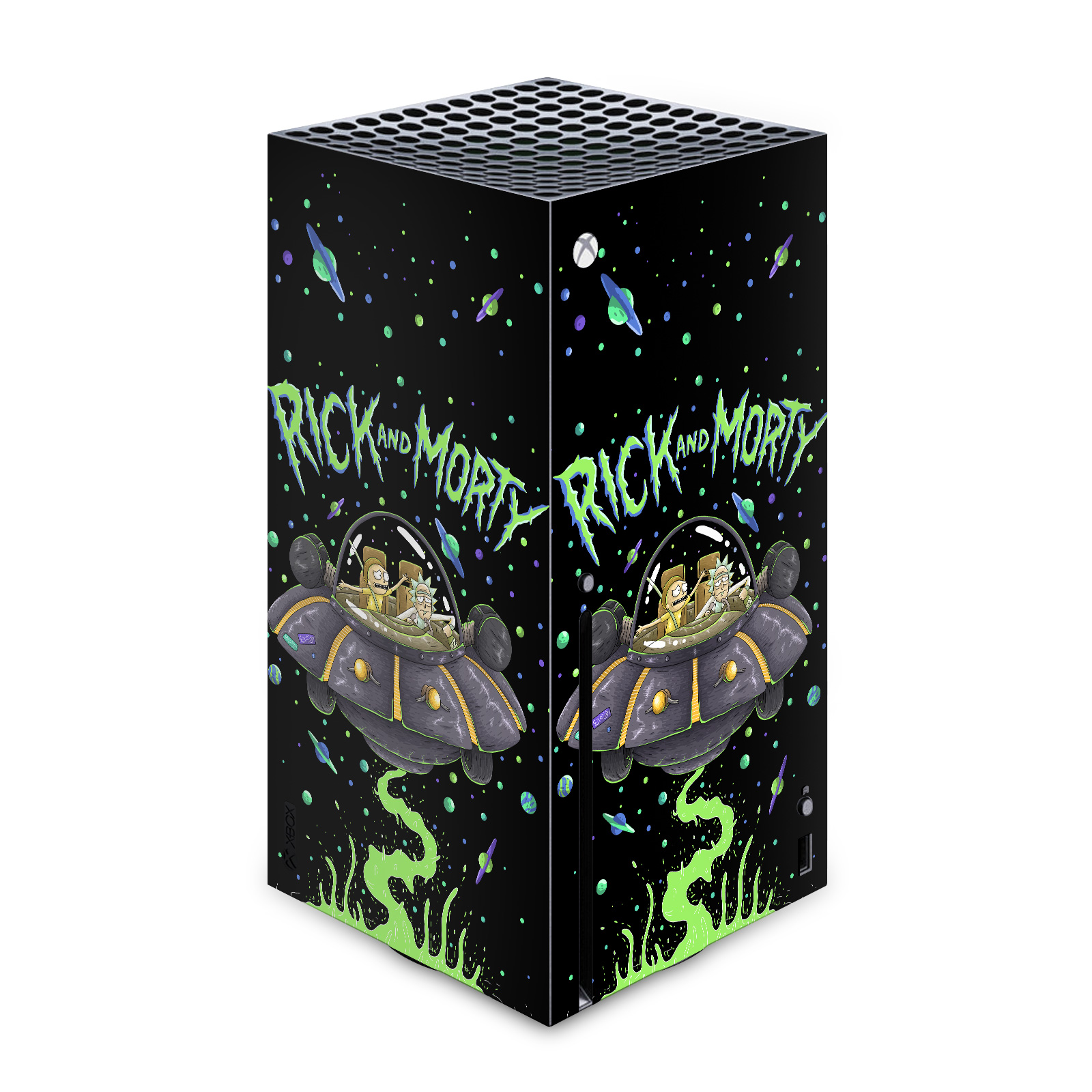 OFFICIAL RICK AND MORTY GRAPHICS VINYL SKIN DECAL FOR XBOX SERIES X CONSOLE