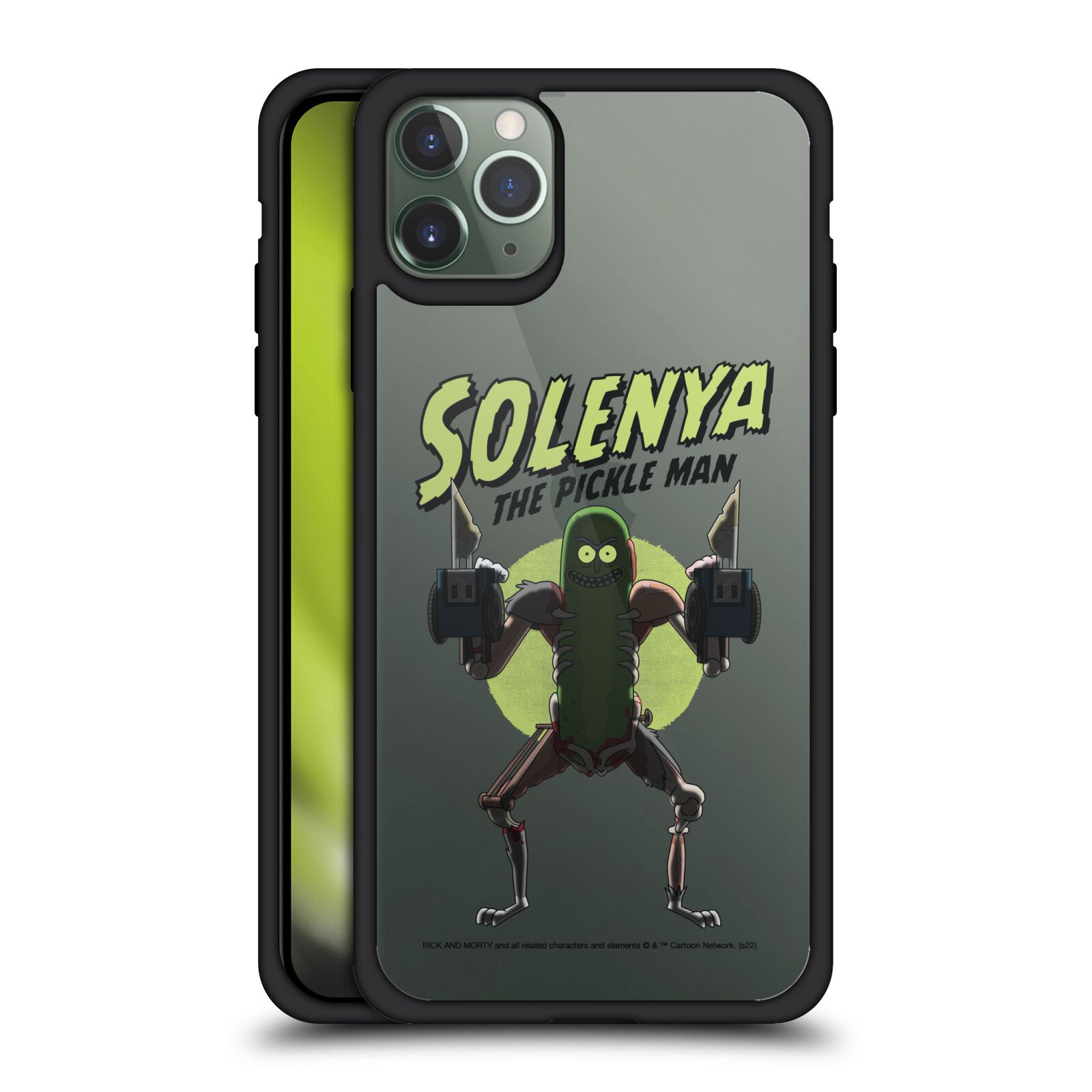 RICK AND MORTY SEASON 3 CHARACTER ART BLACK SHOCKPROOF FOR APPLE iPHONE PHONES