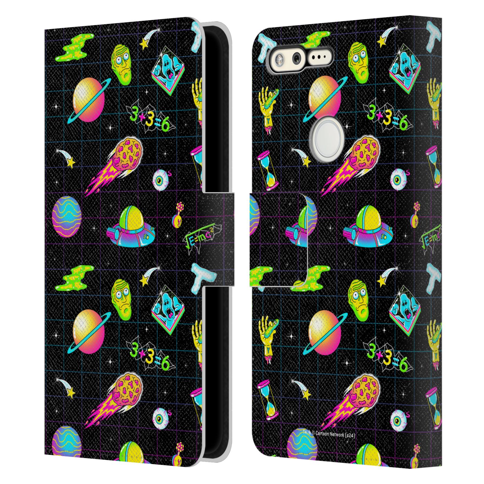 OFFICIAL RICK AND MORTY SEASON 3 GRAPHICS LEATHER BOOK CASE FOR GOOGLE PHONES - Picture 10 of 13